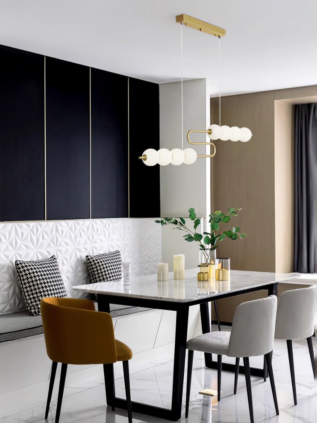 Linea Contemporary Brass Pendant Lamp - Letslighting