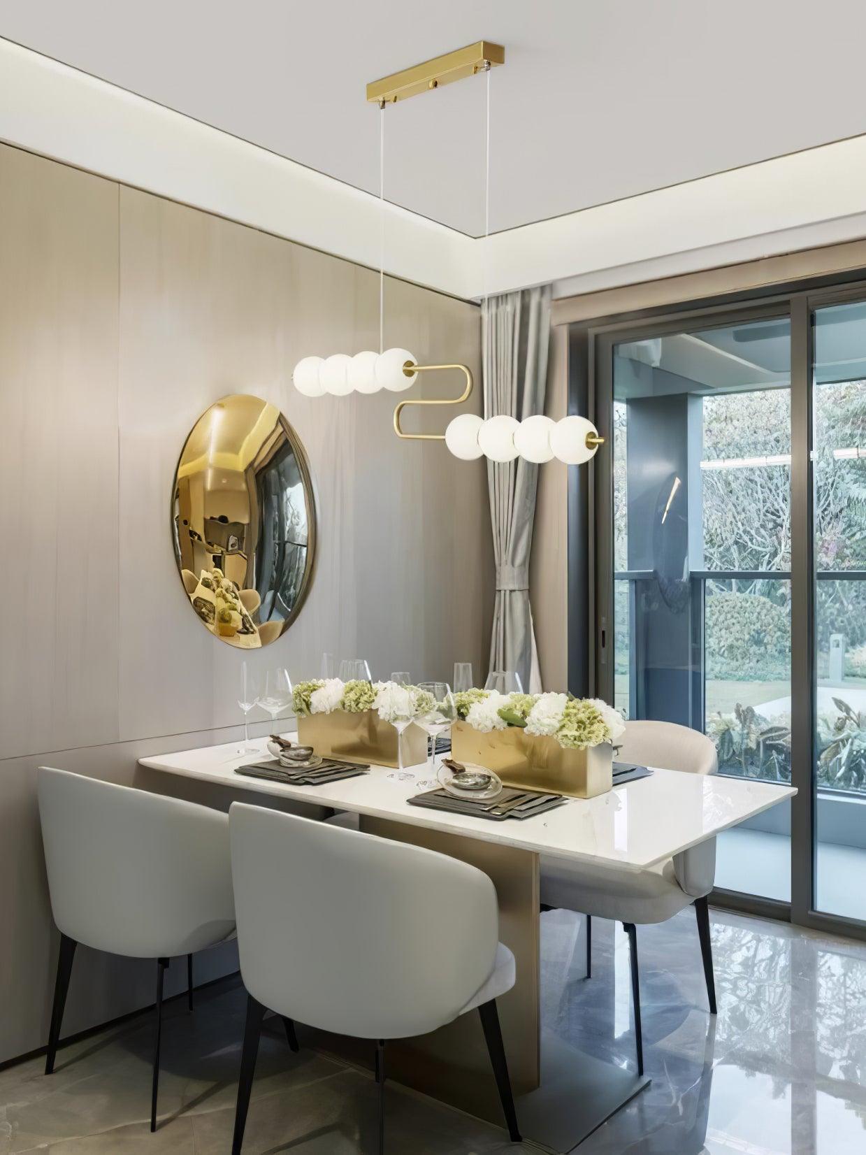 Linea Contemporary Brass Pendant Lamp - Letslighting