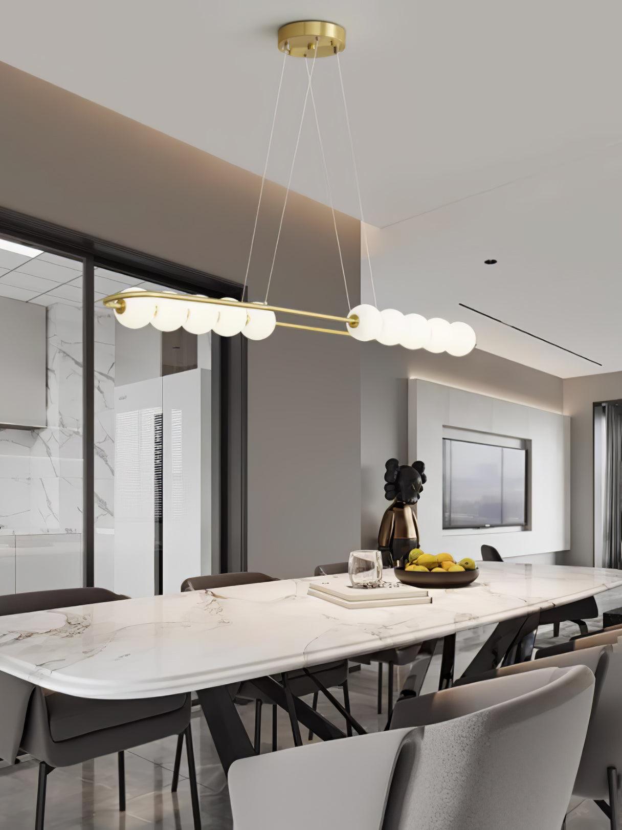 Linea Contemporary Brass Pendant Lamp - Letslighting