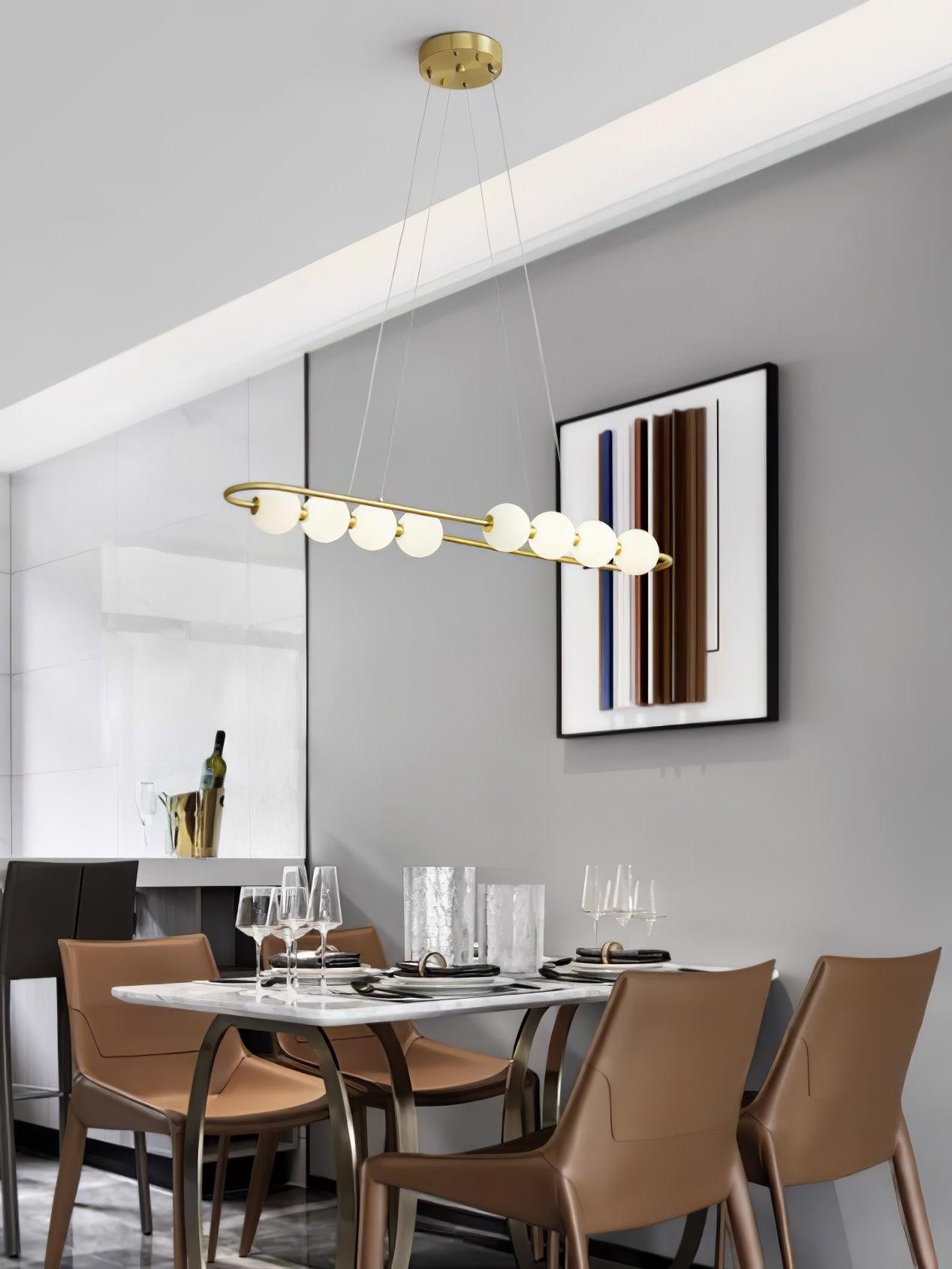 Linea Contemporary Brass Pendant Lamp - Letslighting