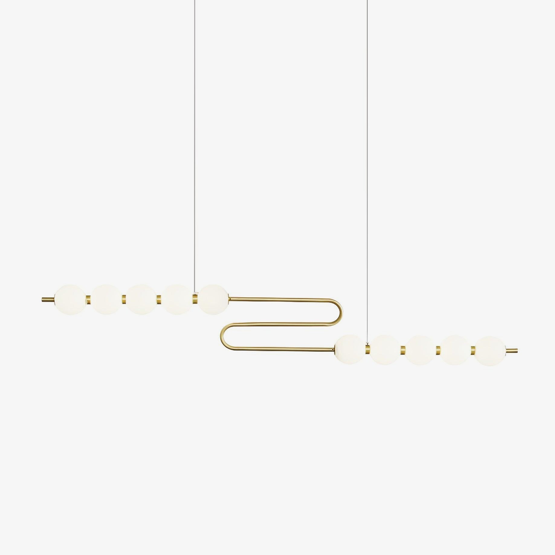Linea Contemporary Brass Pendant Lamp - Letslighting