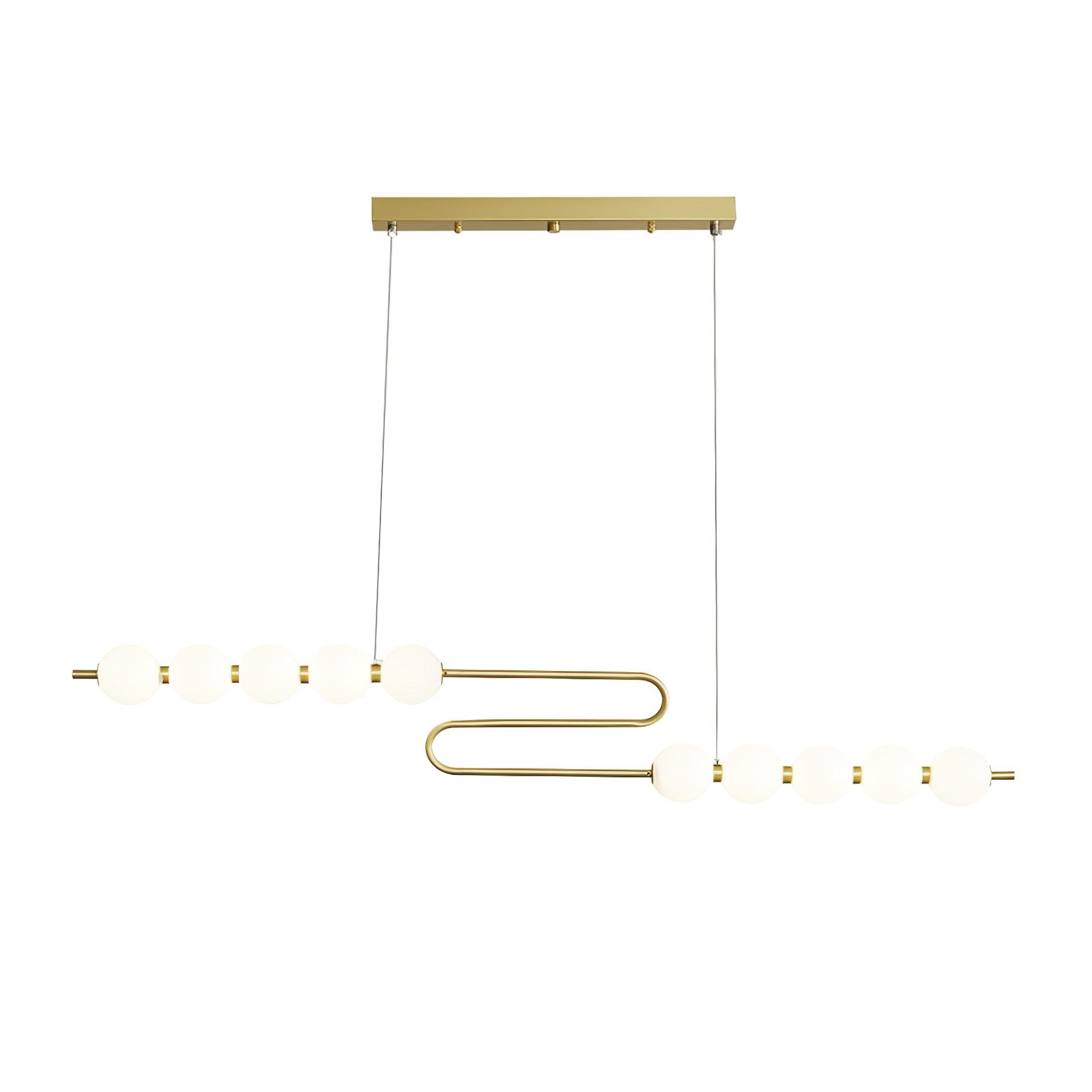 Linea Contemporary Brass Pendant Lamp - Letslighting