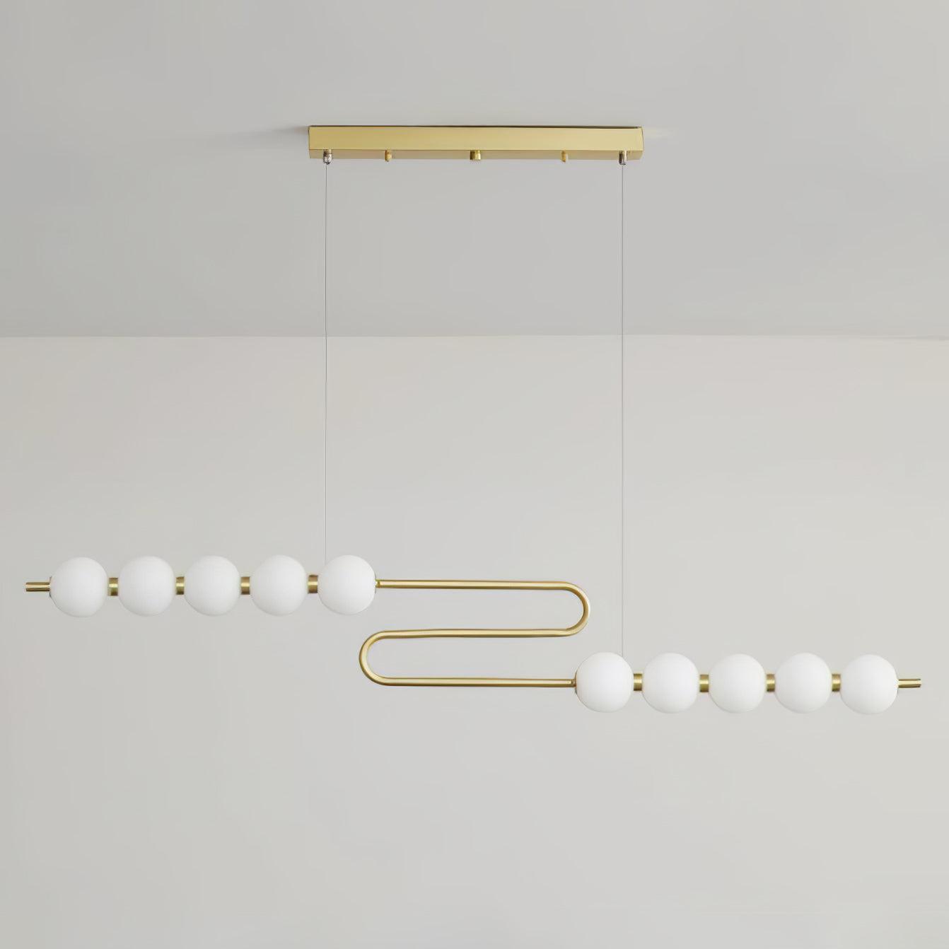 Linea Contemporary Brass Pendant Lamp - Letslighting