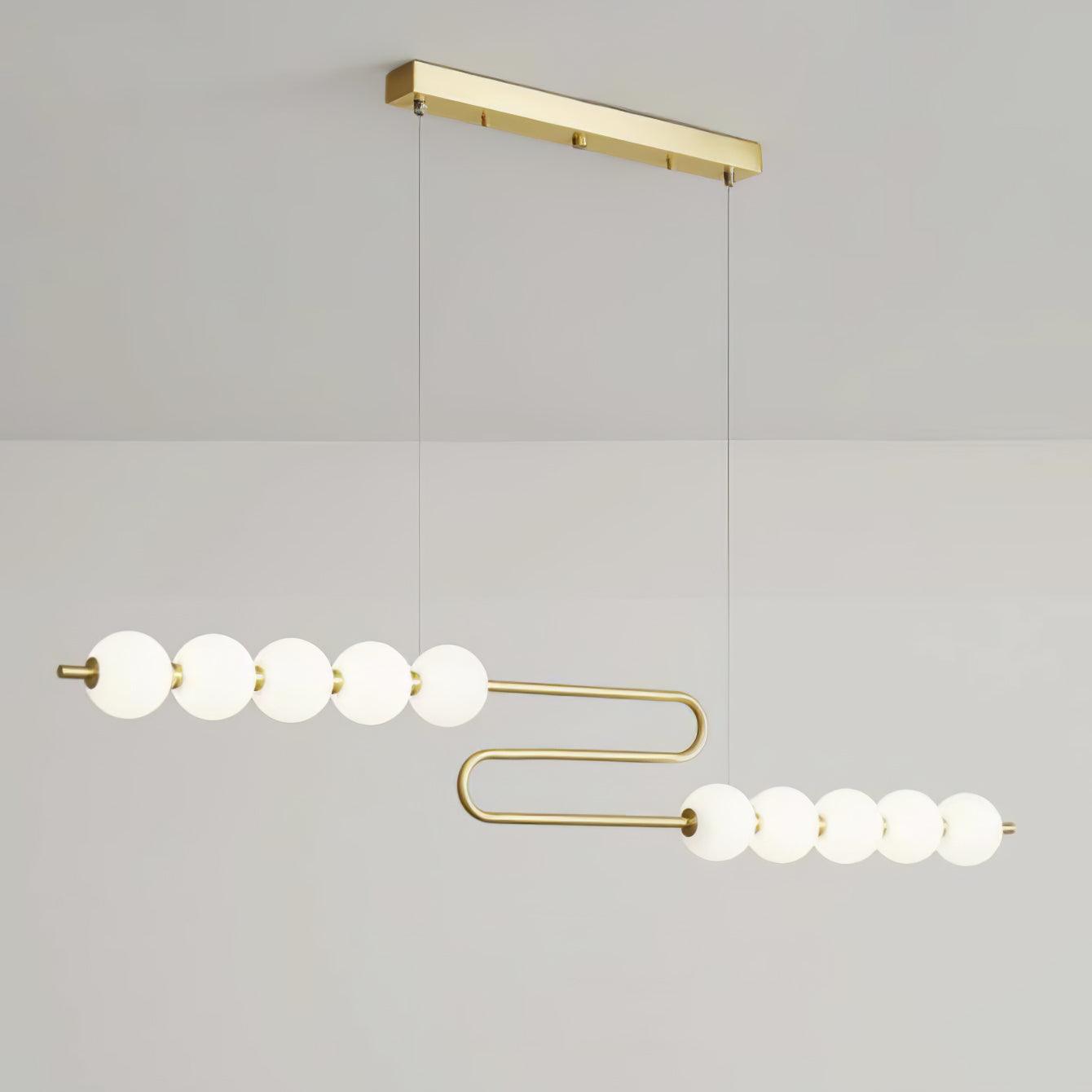 Linea Contemporary Brass Pendant Lamp - Letslighting