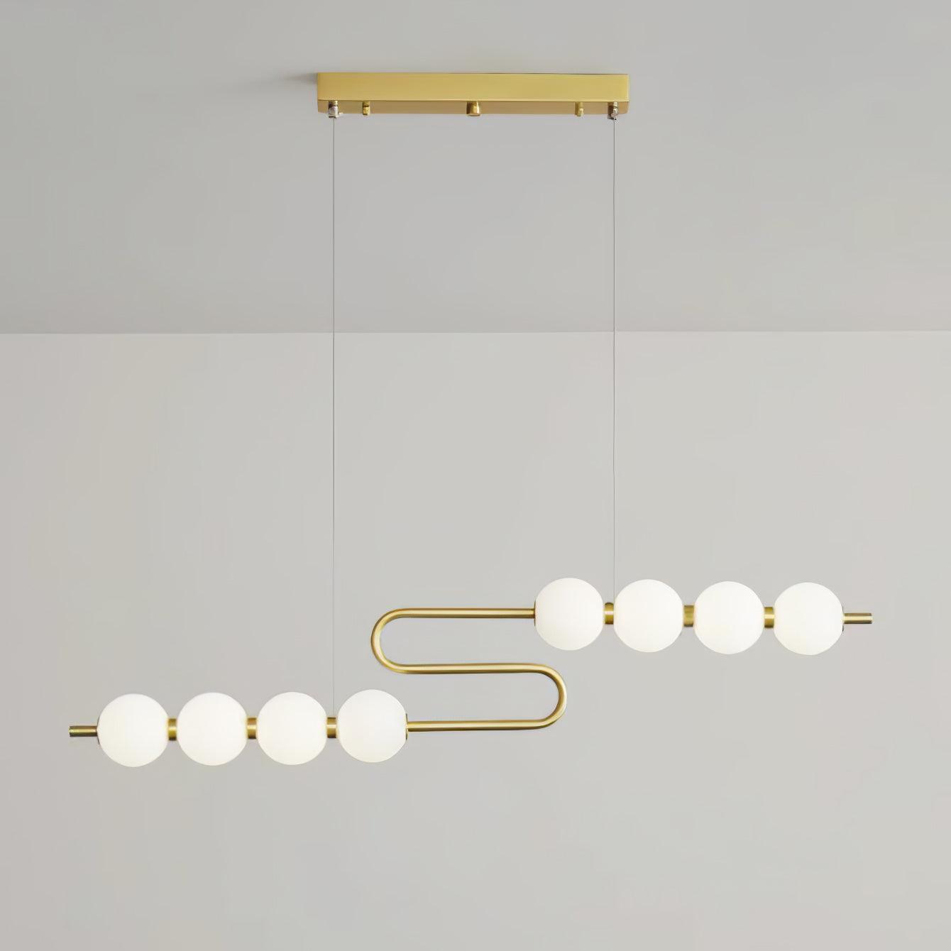 Linea Contemporary Brass Pendant Lamp - Letslighting