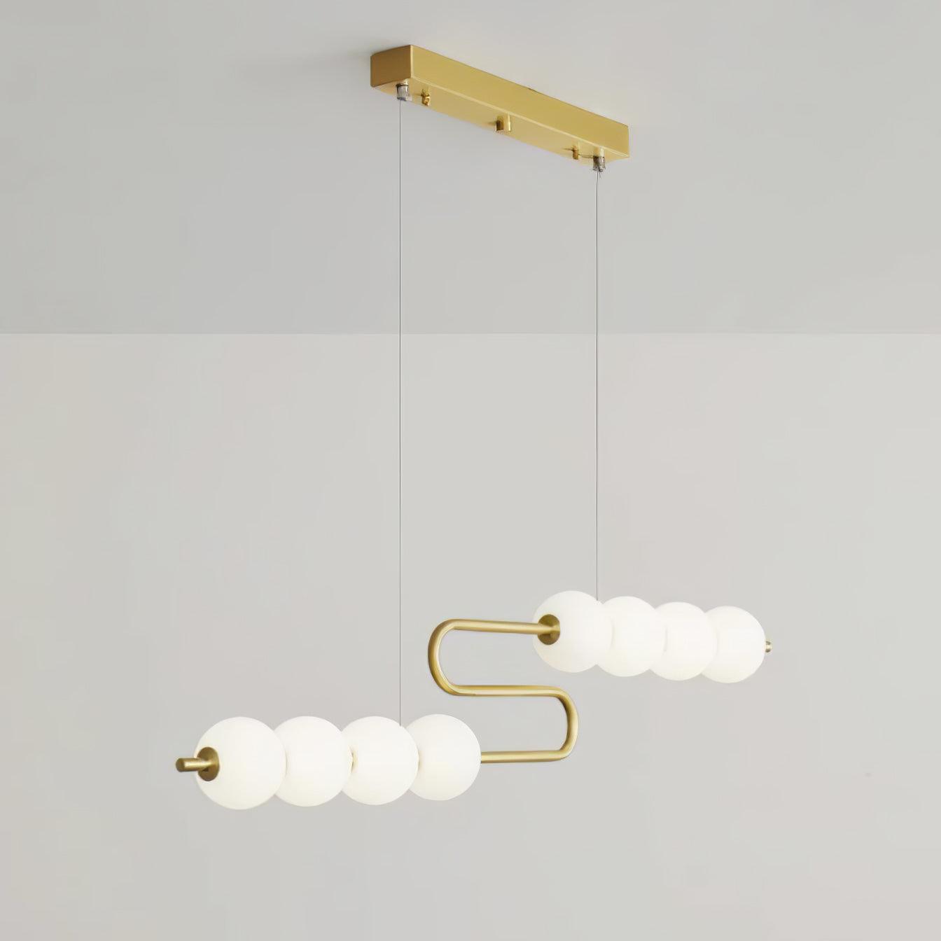 Linea Contemporary Brass Pendant Lamp - Letslighting