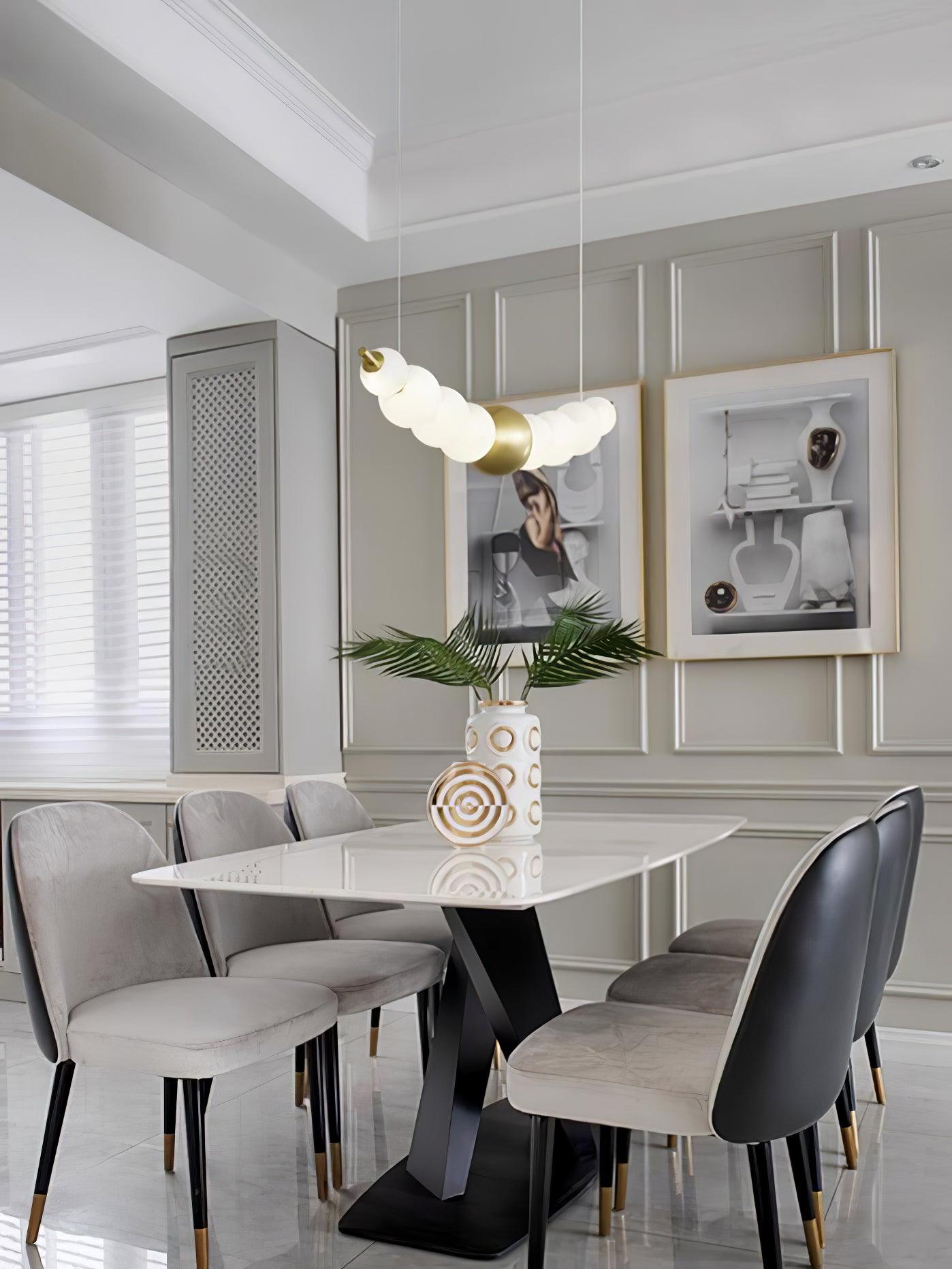 Linea Contemporary Brass Pendant Lamp - Letslighting