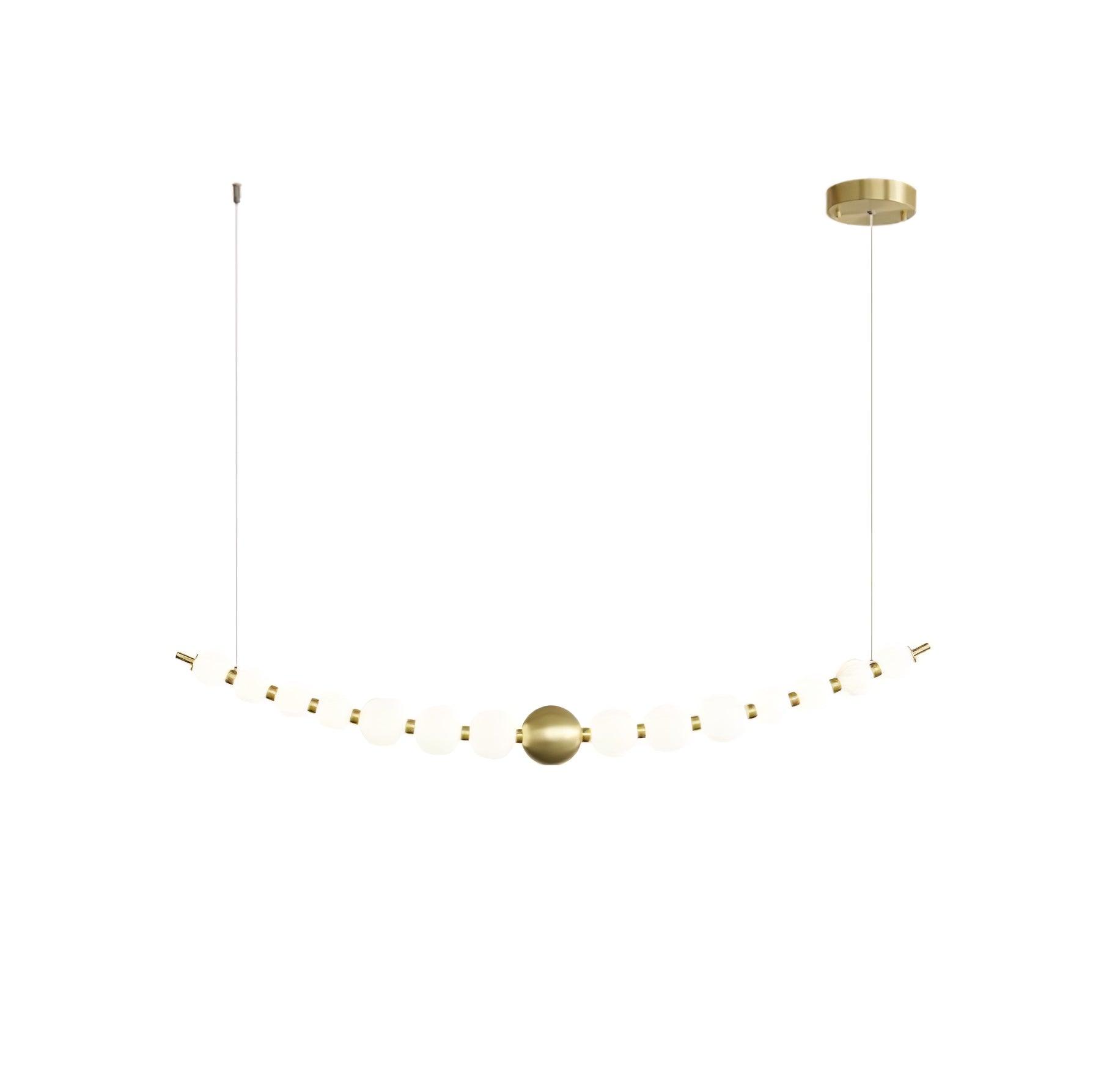 Linea Contemporary Brass Pendant Lamp - Letslighting