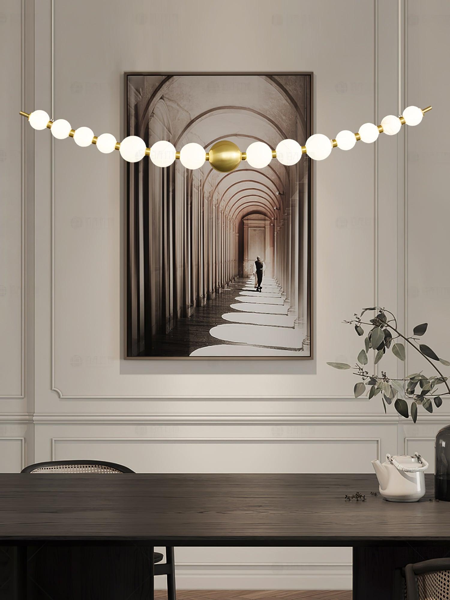 Linea Contemporary Brass Pendant Lamp - Letslighting