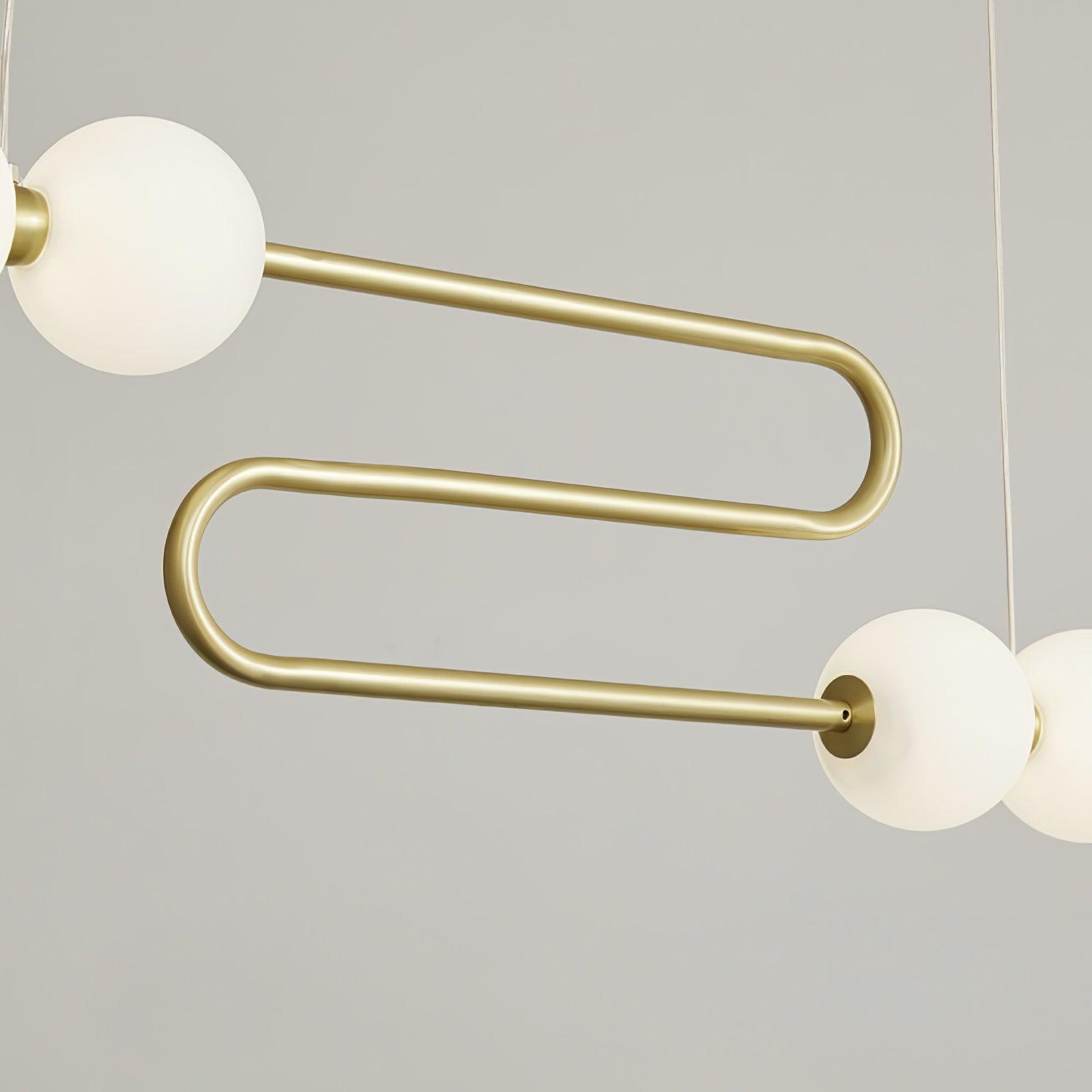 Linea Contemporary Brass Pendant Lamp - Letslighting