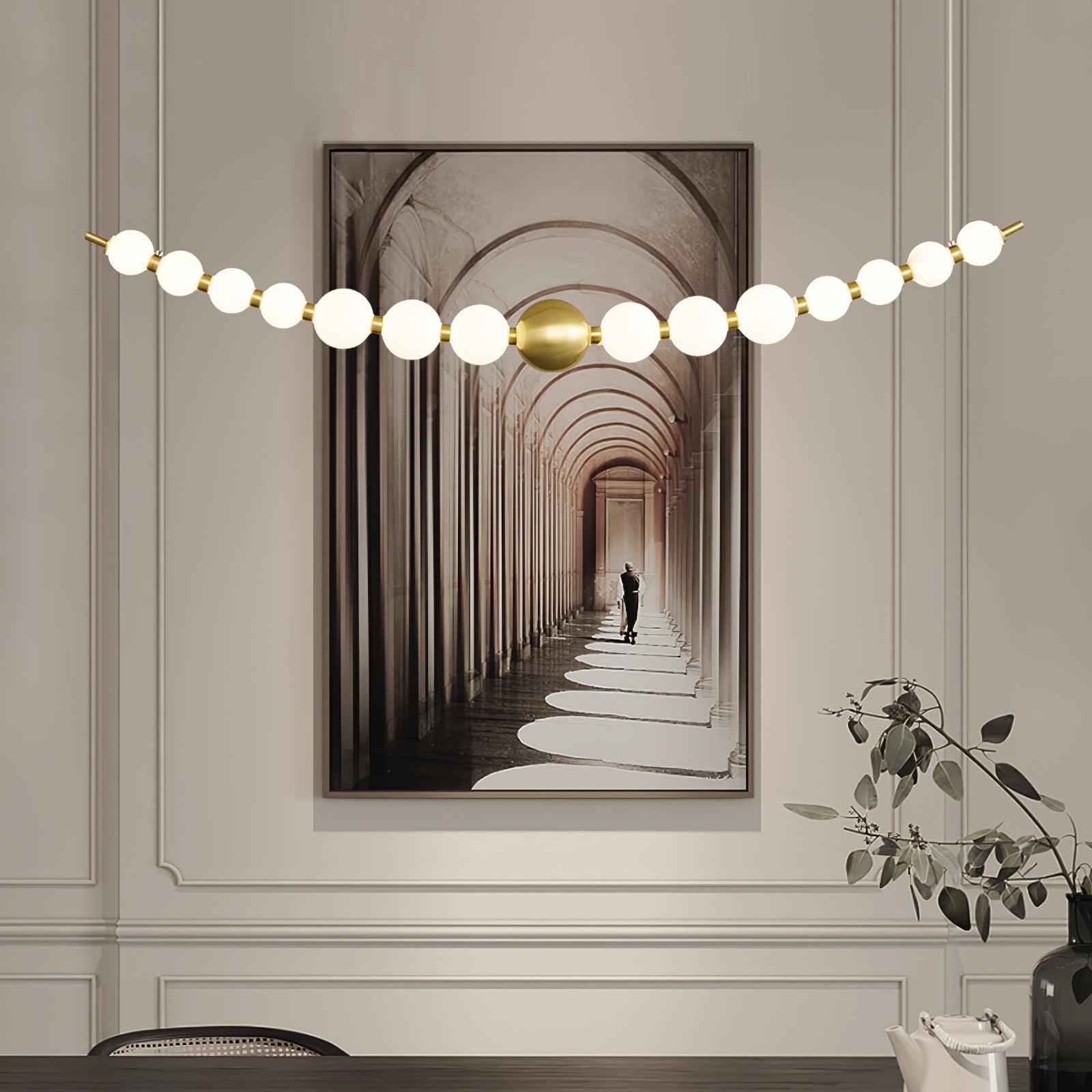 Linea Contemporary Brass Pendant Lamp - Letslighting