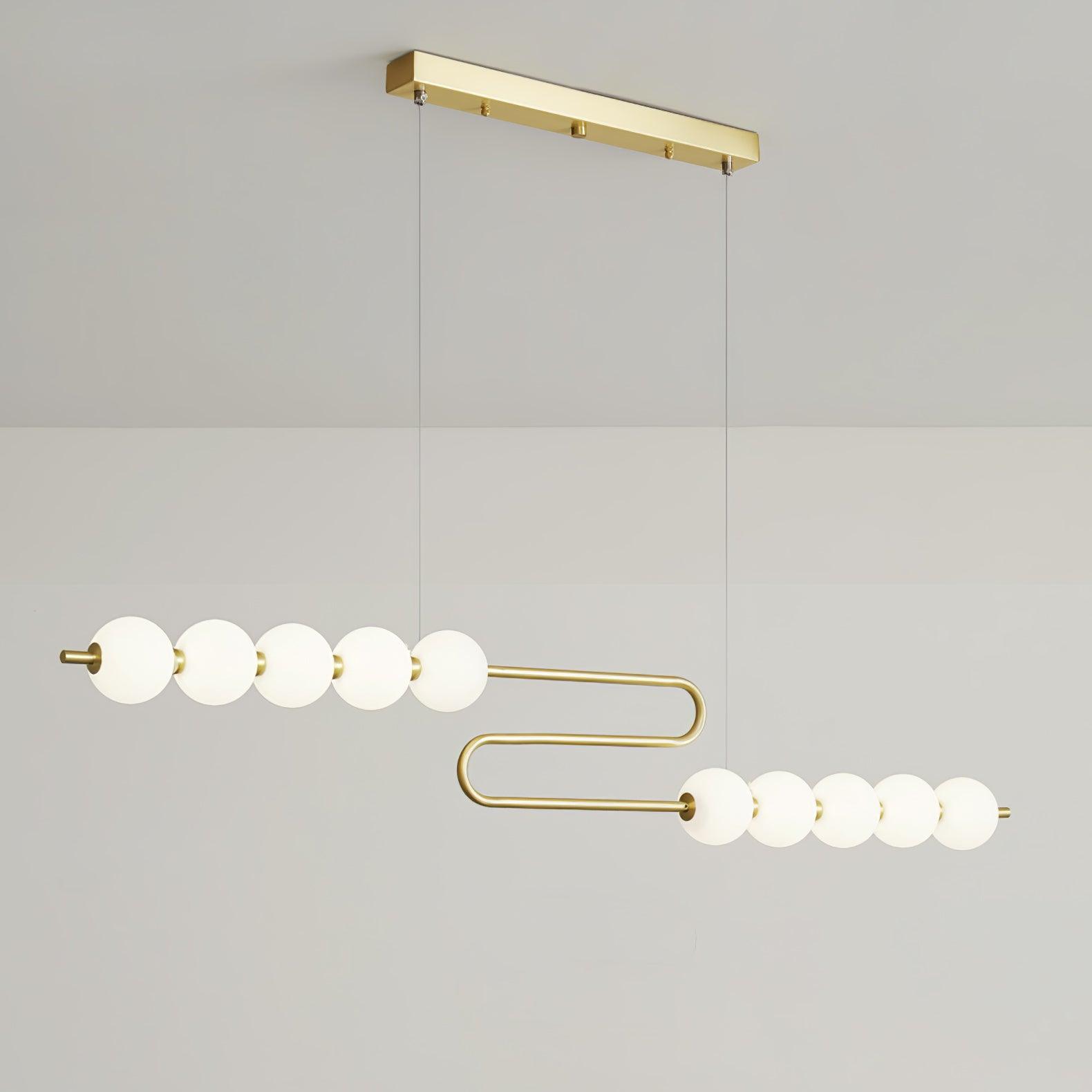 Linea Contemporary Brass Pendant Lamp - Letslighting