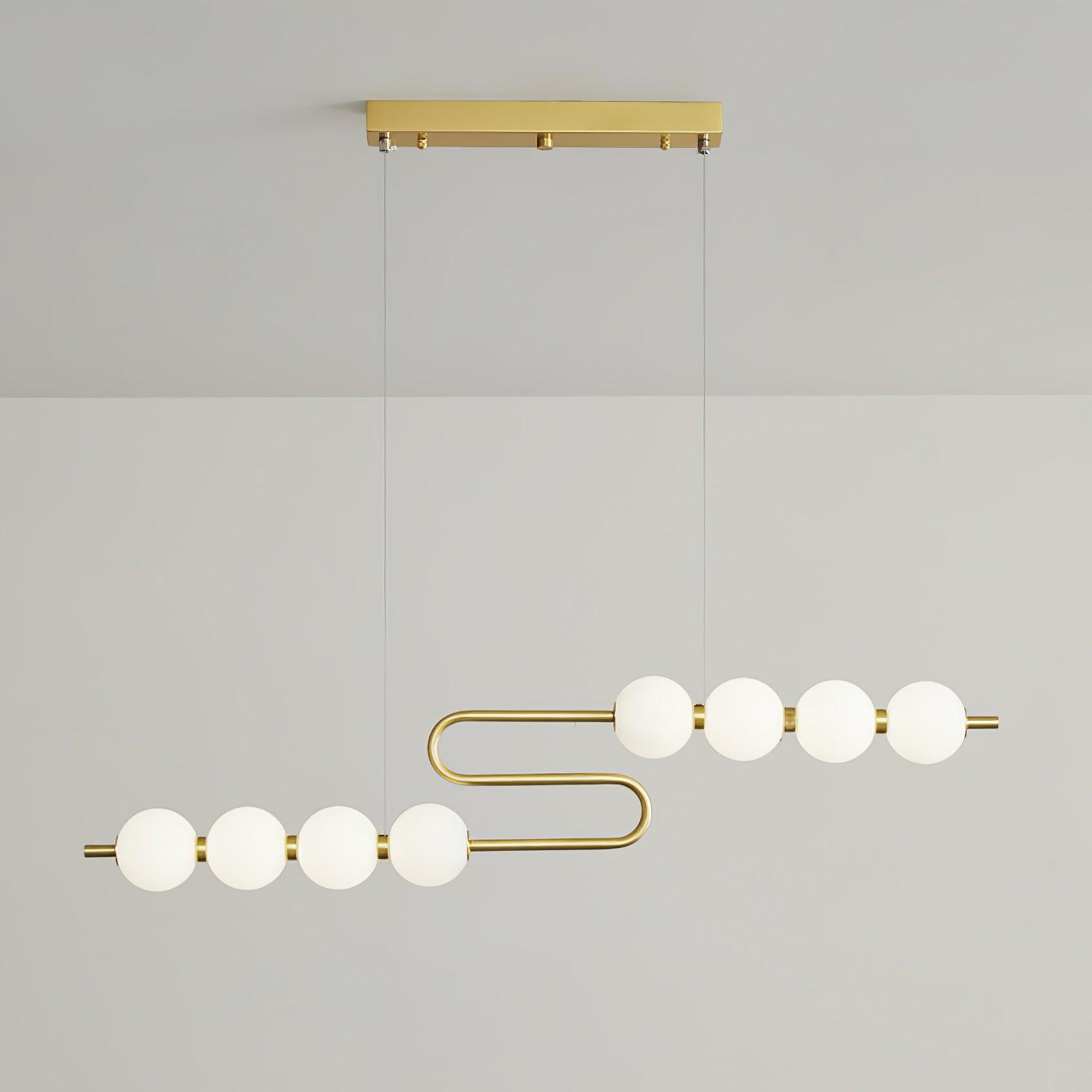 Linea Contemporary Brass Pendant Lamp - Letslighting