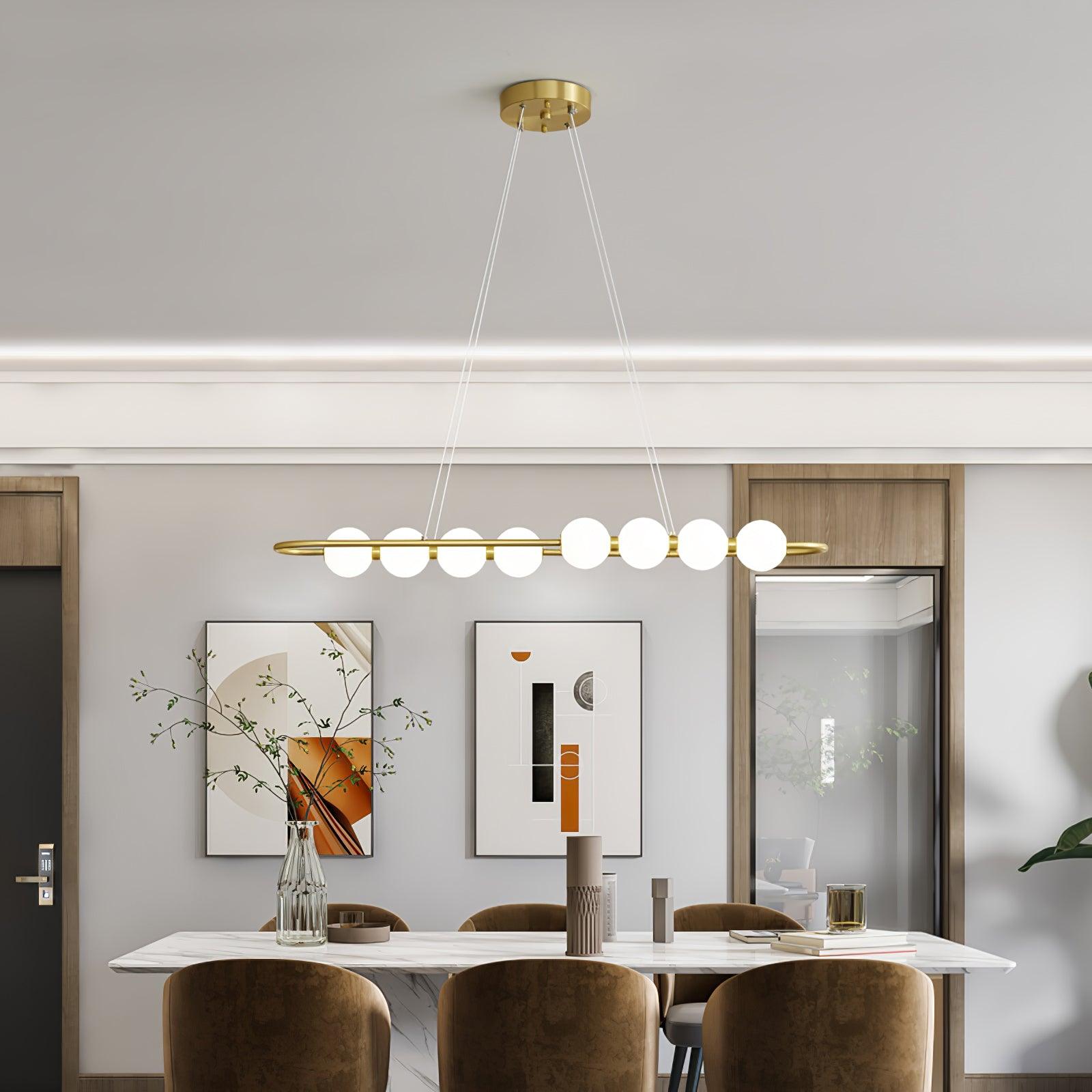Linea Contemporary Brass Pendant Lamp - Letslighting