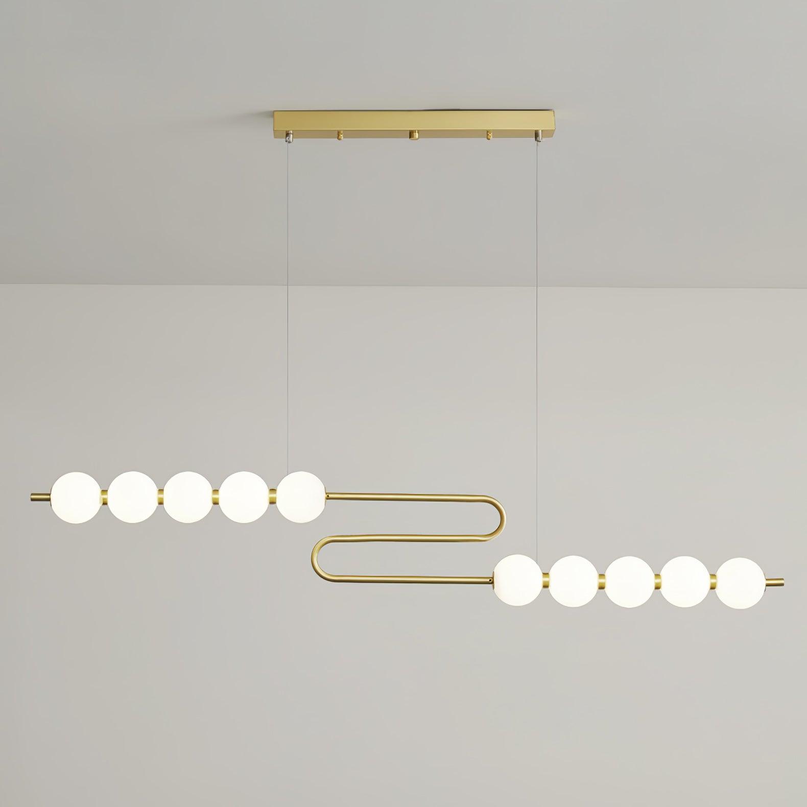 Linea Contemporary Brass Pendant Lamp - Letslighting