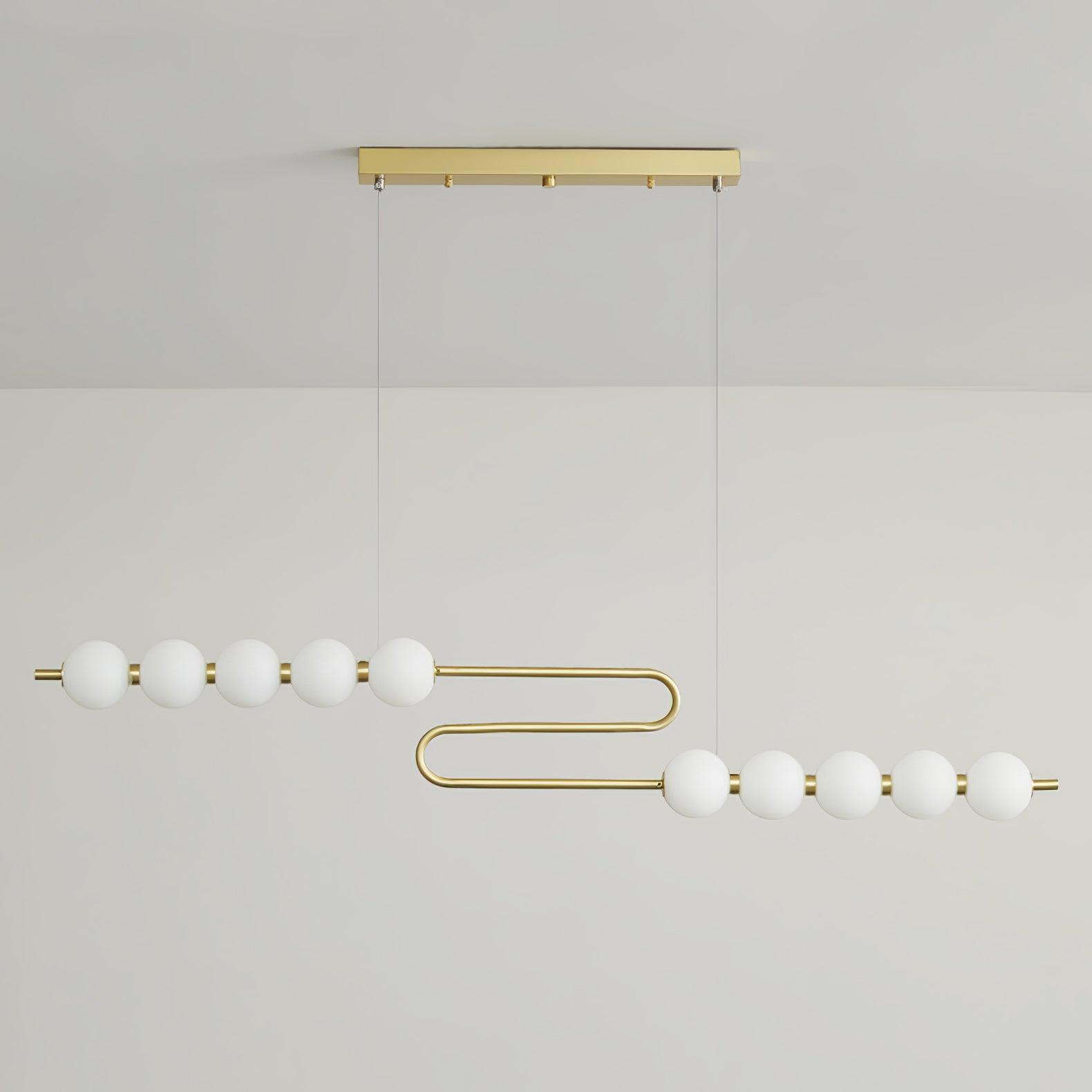 Linea Contemporary Brass Pendant Lamp - Letslighting