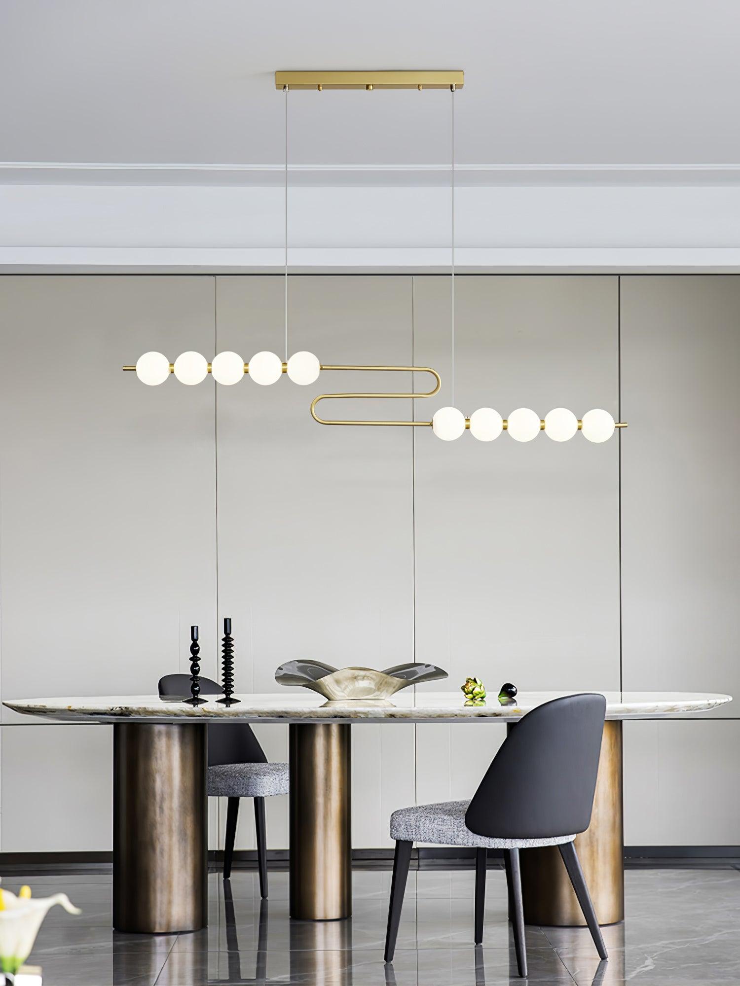 Linea Contemporary Brass Pendant Lamp - Letslighting