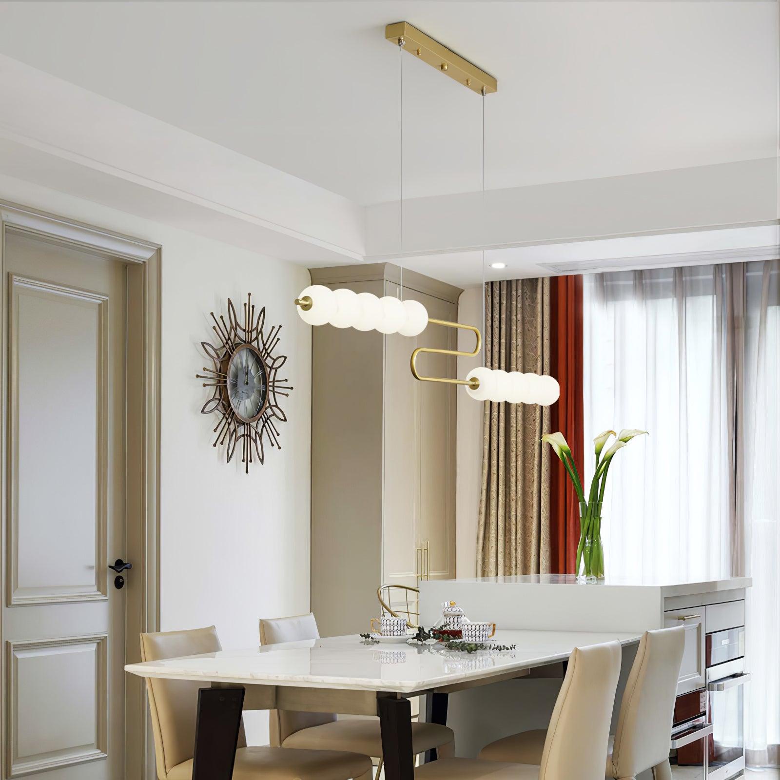 Linea Contemporary Brass Pendant Lamp - Letslighting