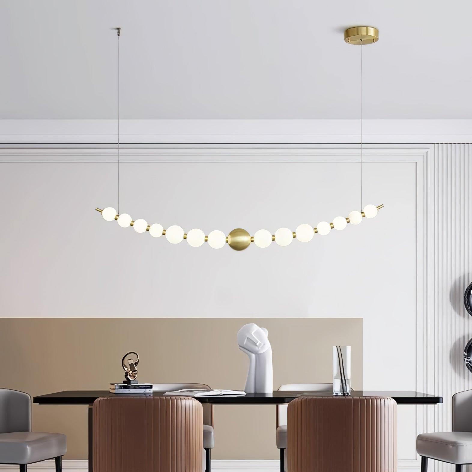 Linea Contemporary Brass Pendant Lamp - Letslighting