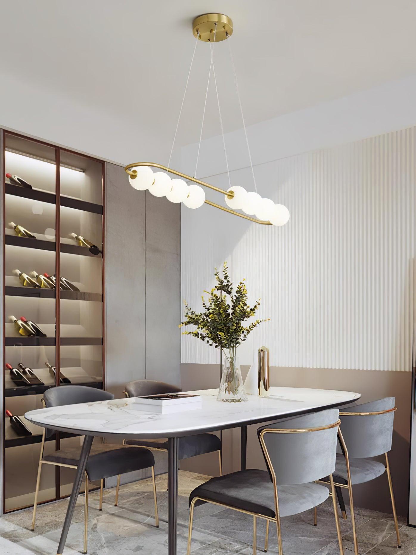 Linea Contemporary Brass Pendant Lamp - Letslighting