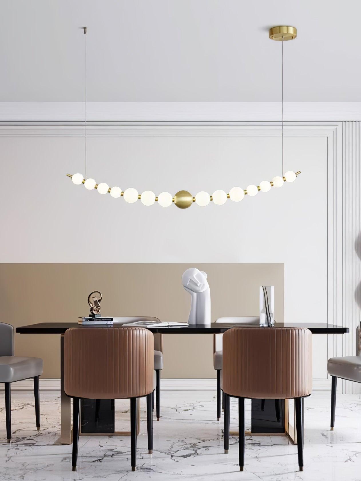 Linea Contemporary Brass Pendant Lamp - Letslighting