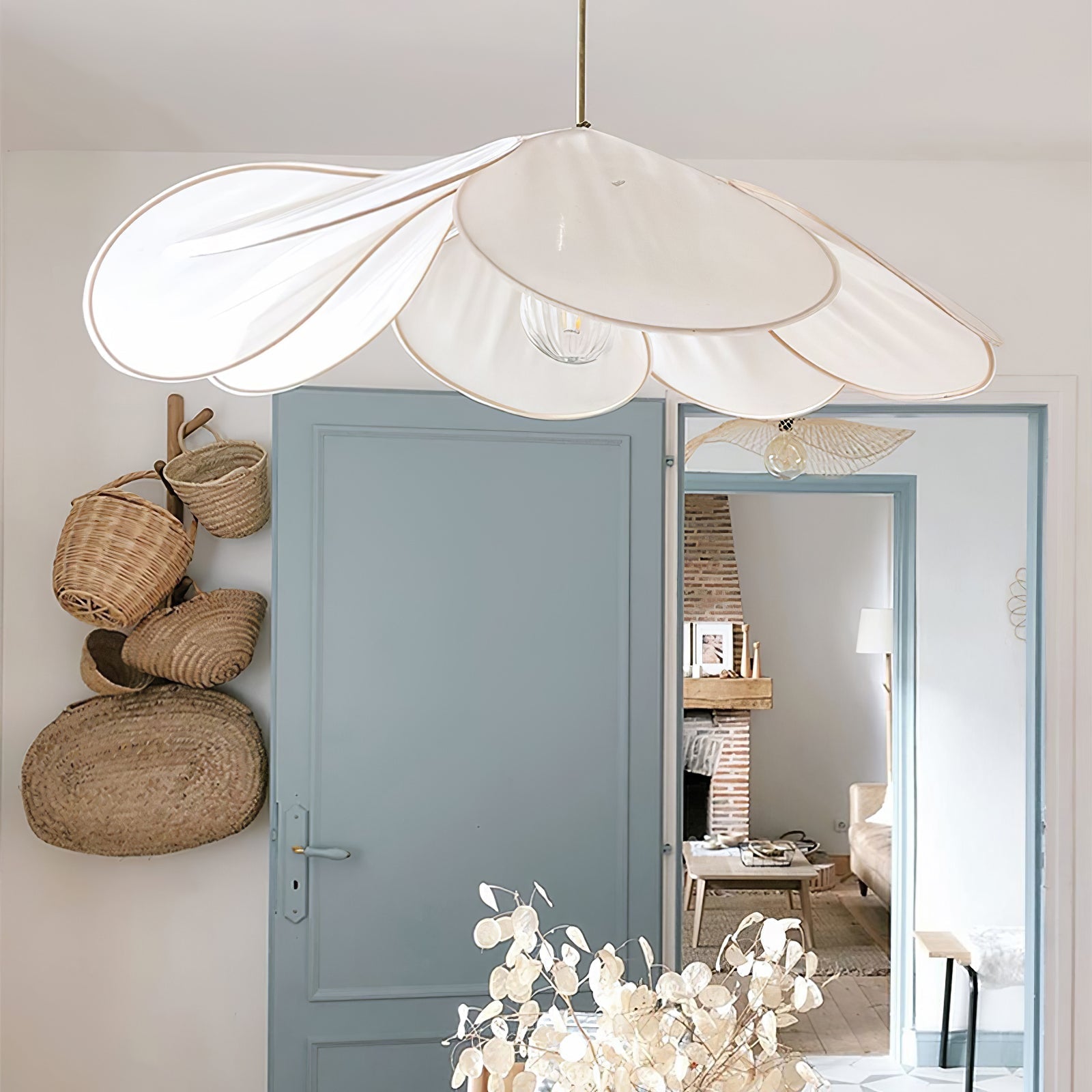 Zerithire Fabric Nature-inspired Pendant Lamp - Letslighting