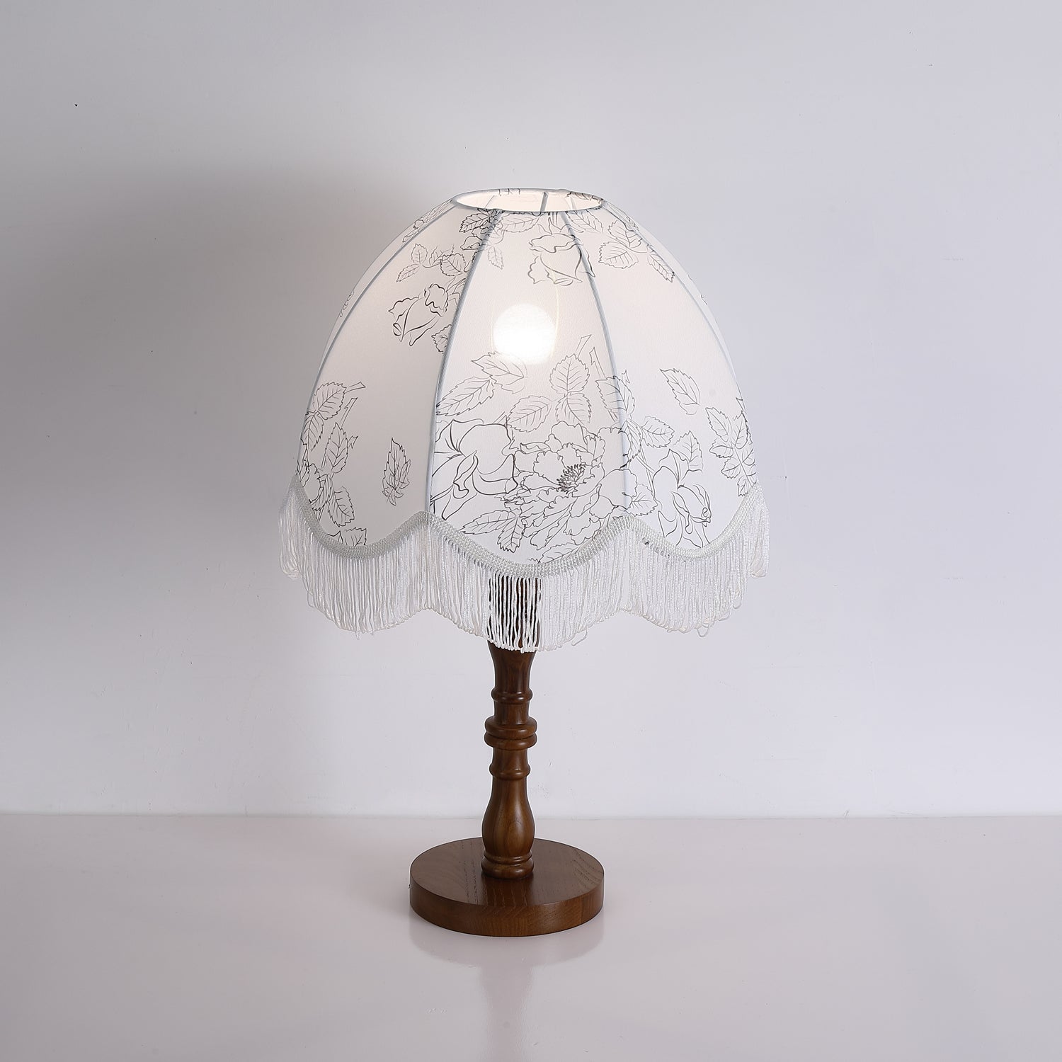 Orlyn Wood Fabric Elegant Table Lamp - Letslighting