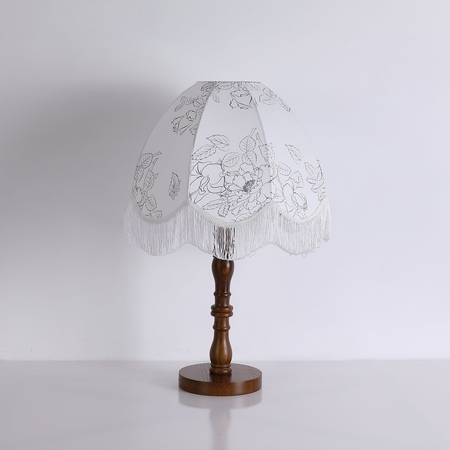 Orlyn Wood Fabric Elegant Table Lamp - Letslighting