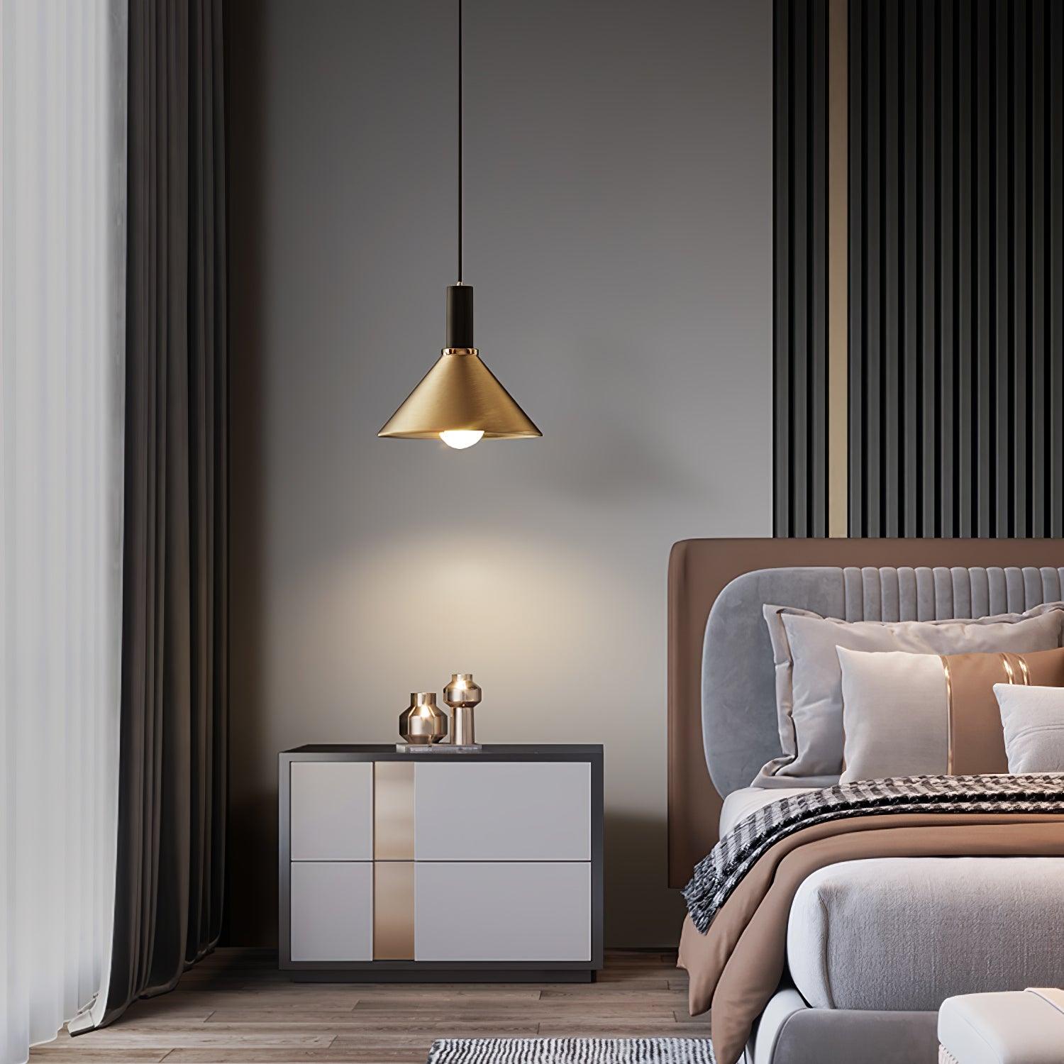 Orion Brass Cone Pendant Lamp - Letslighting