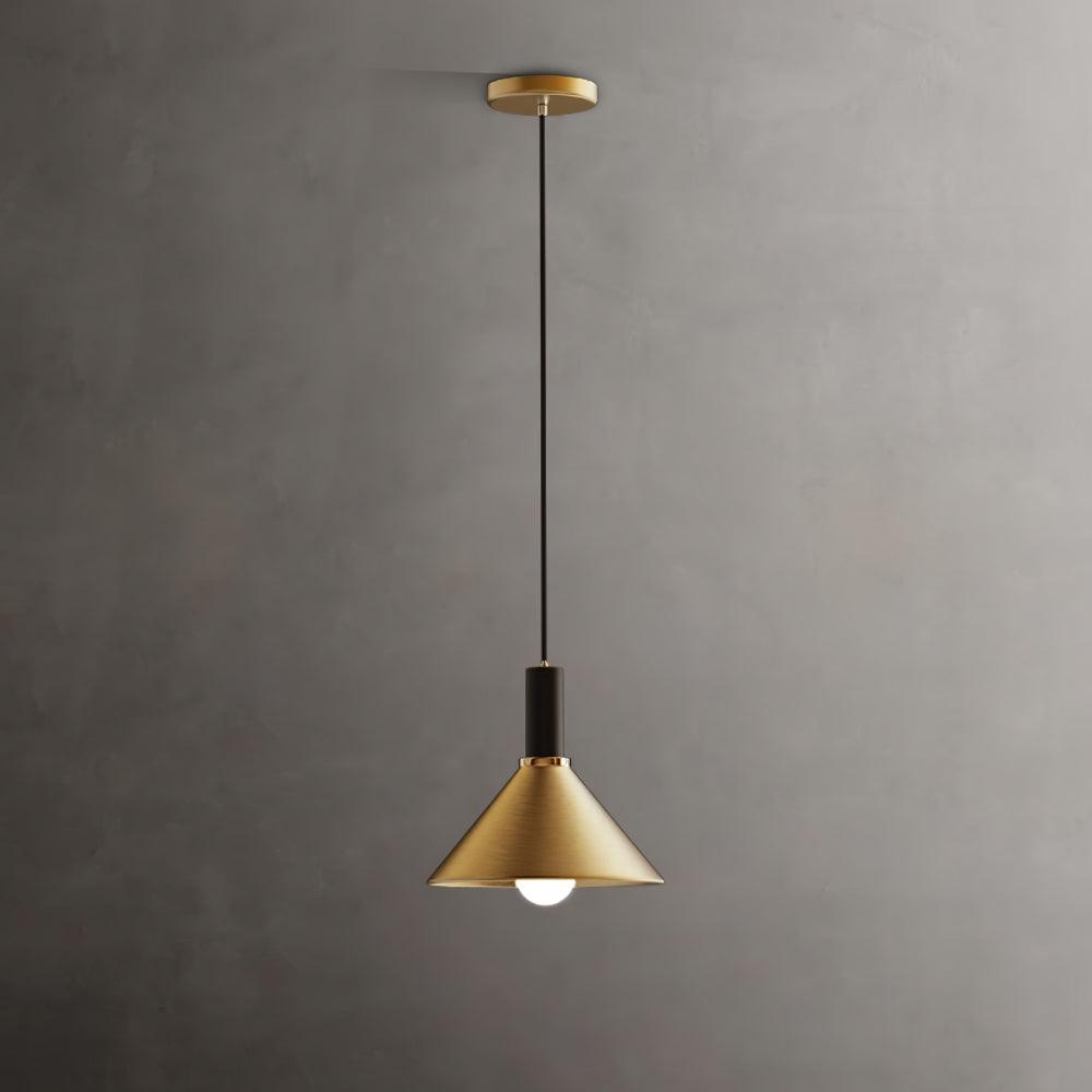 Orion Brass Cone Pendant Lamp - Letslighting
