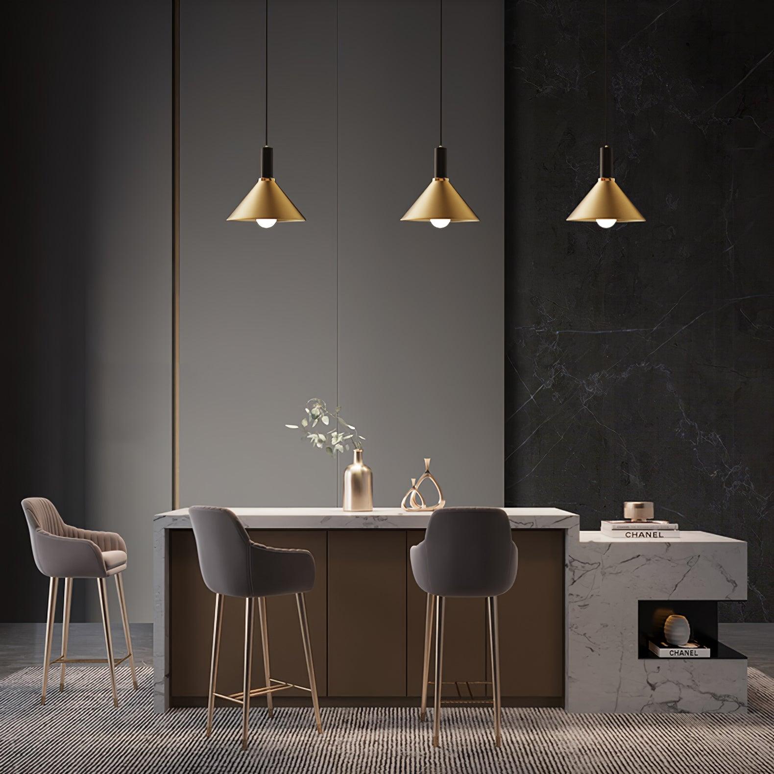 Orion Brass Cone Pendant Lamp - Letslighting