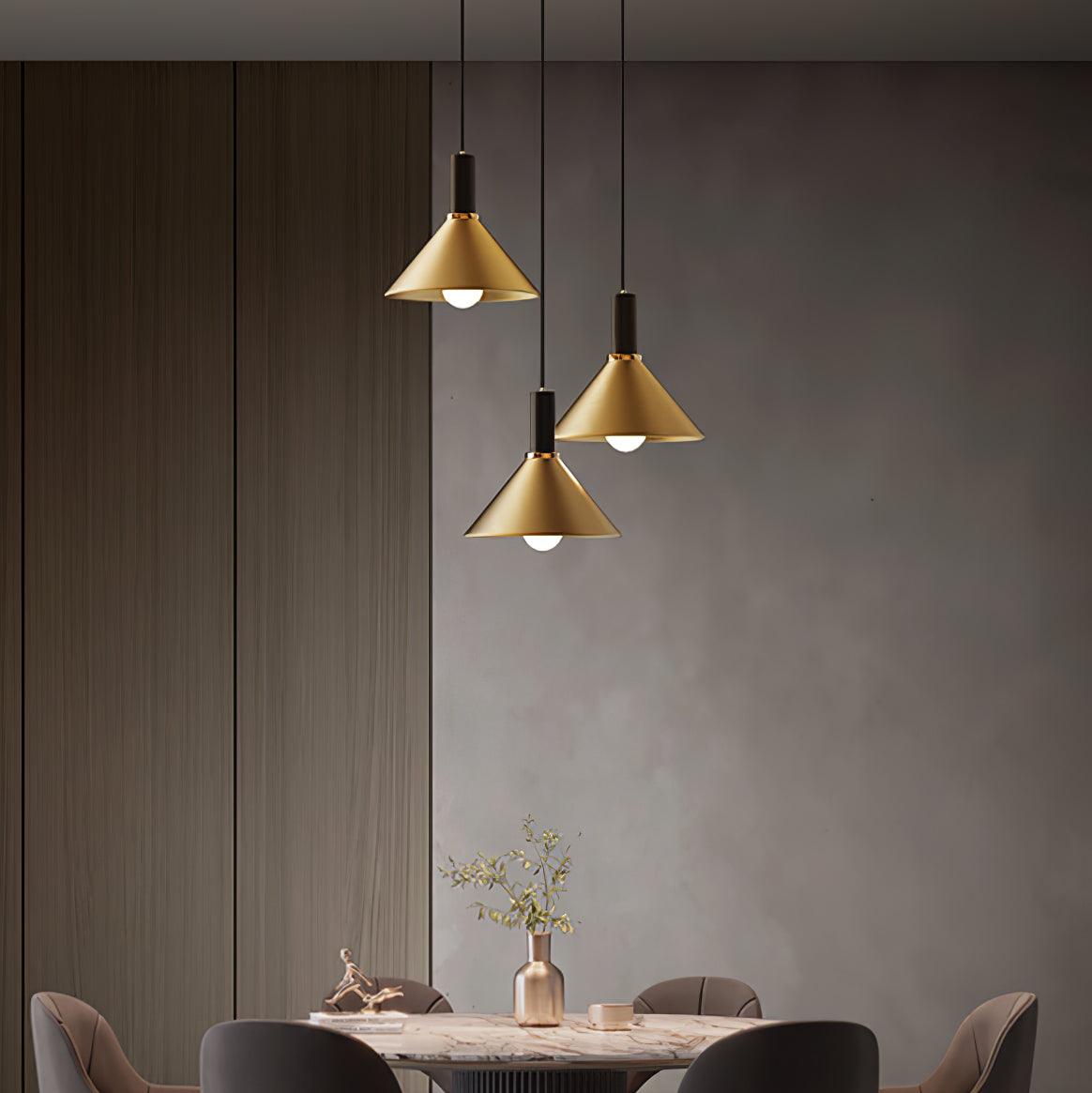 Orion Brass Cone Pendant Lamp - Letslighting