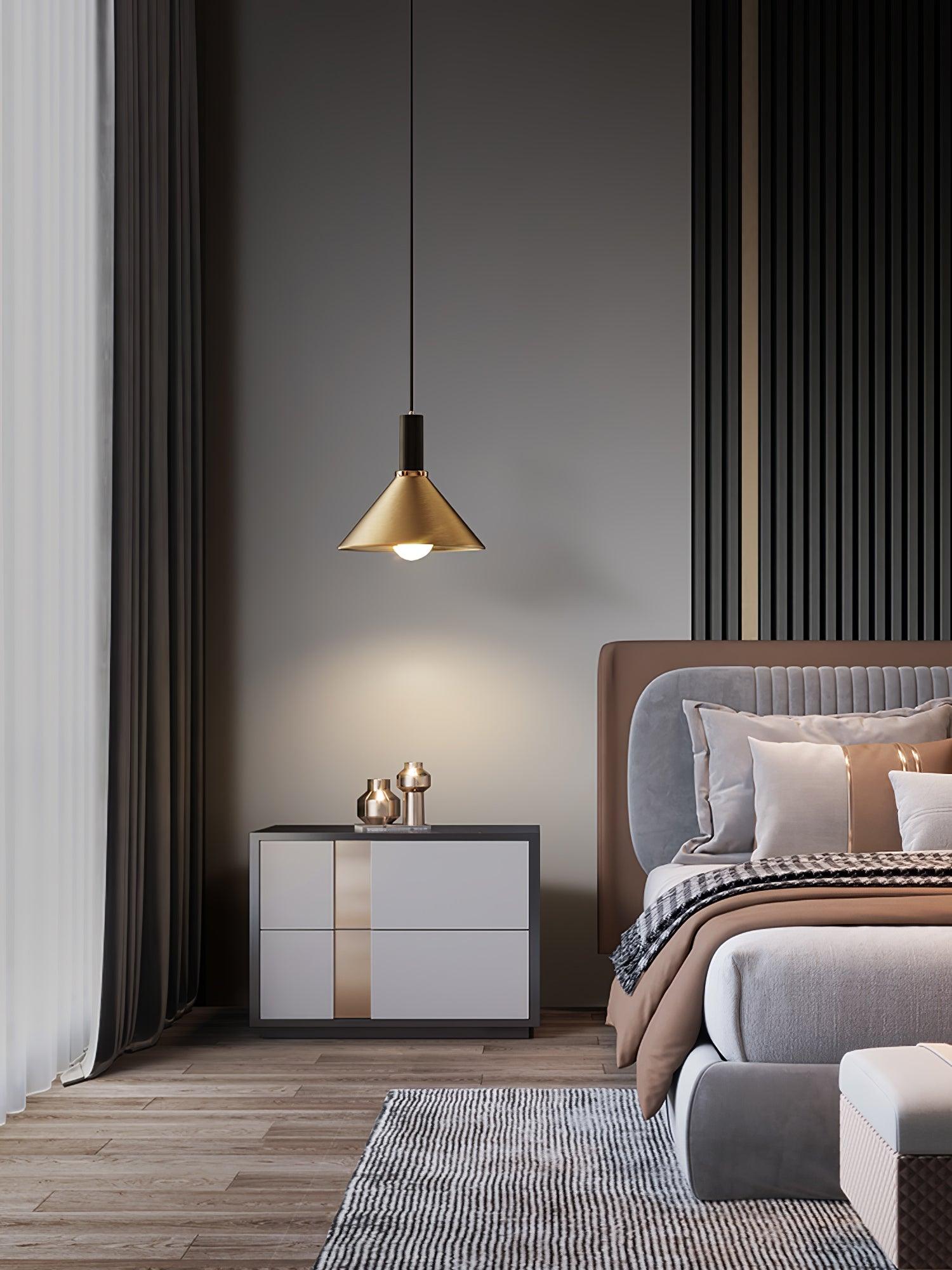 Orion Brass Cone Pendant Lamp - Letslighting