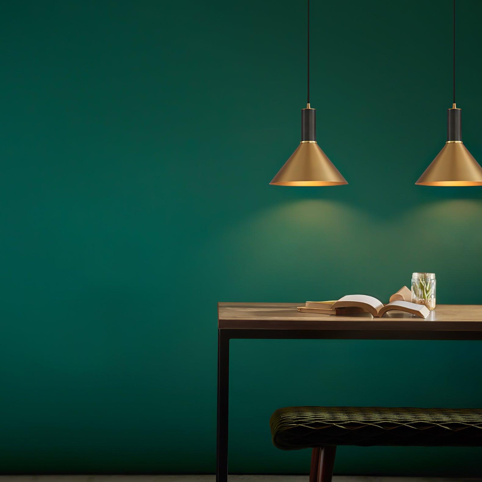 Orion Brass Cone Pendant Lamp - Letslighting