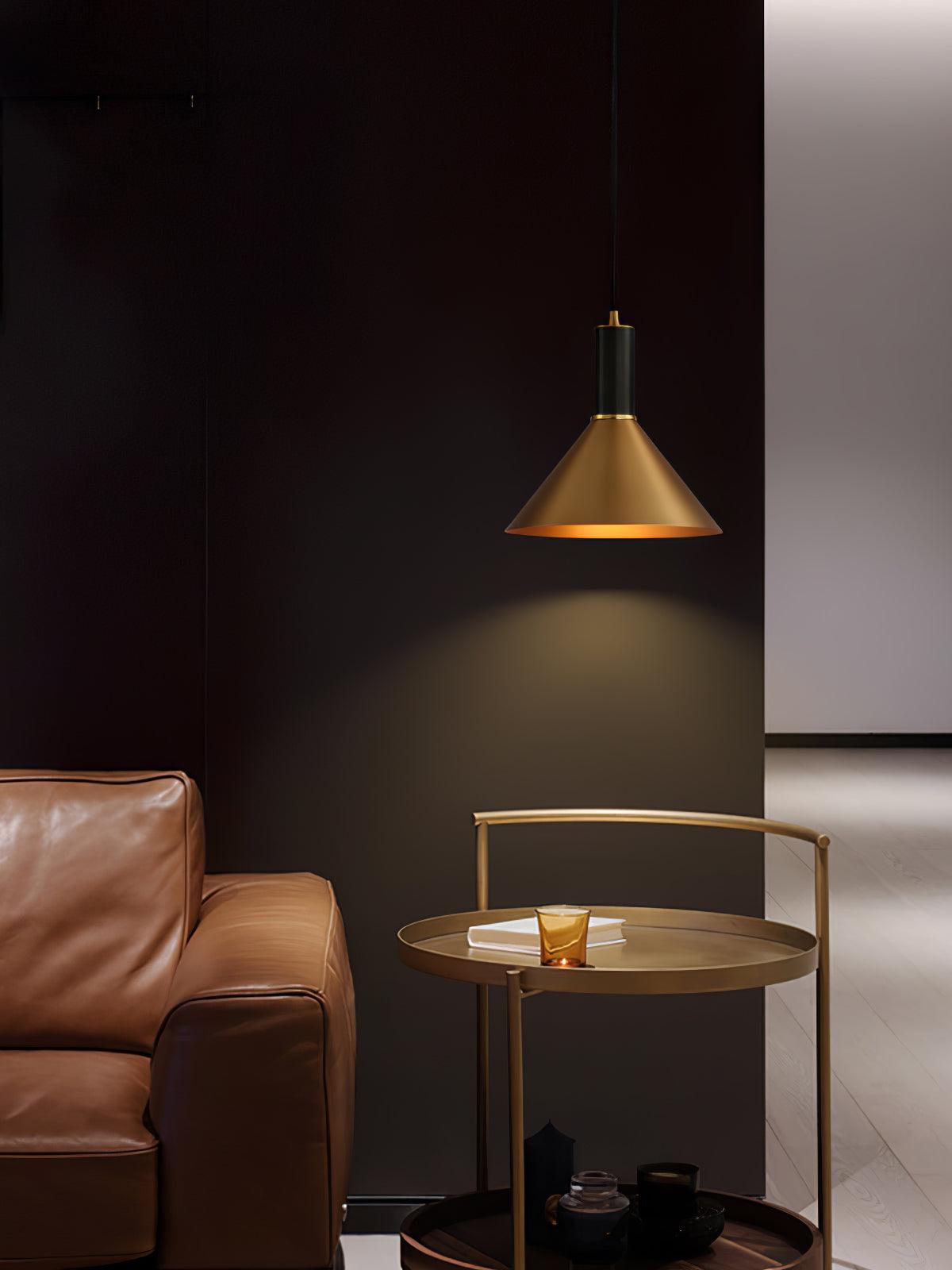 Orion Brass Cone Pendant Lamp - Letslighting