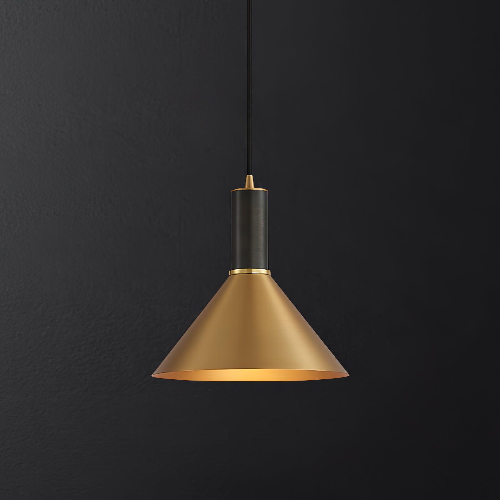 Orion Brass Cone Pendant Lamp - Letslighting