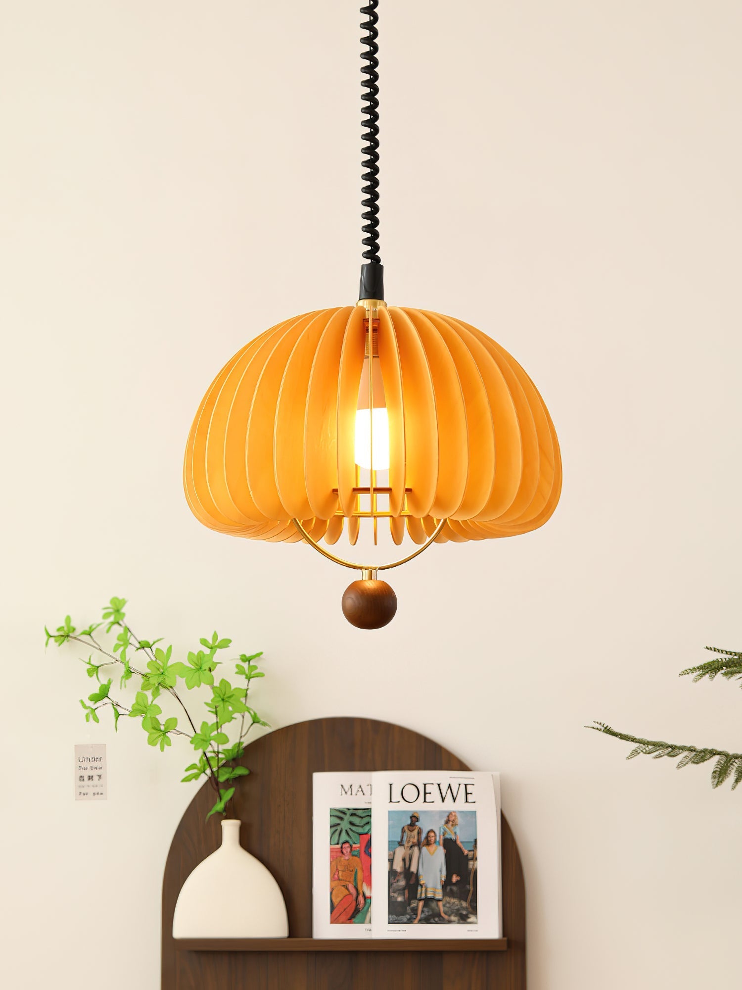 Fisher Modern Wood Pendant Light - Letslighting