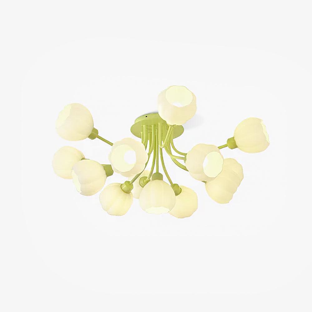 Zenorarae Elegance Matcha Glass Ceiling Lamp - Letslighting