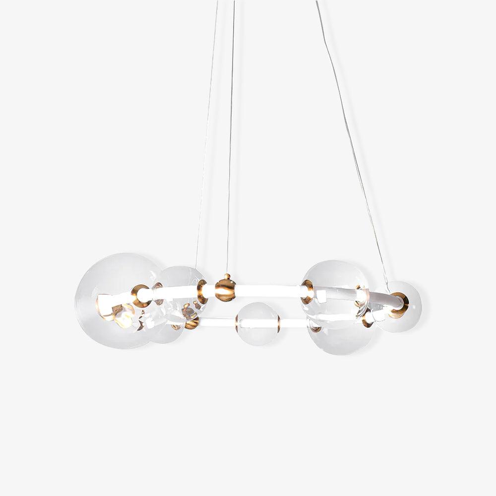 Lustra Chandelier Bubble Clear Ring Contemporary Minimalist - Letslighting