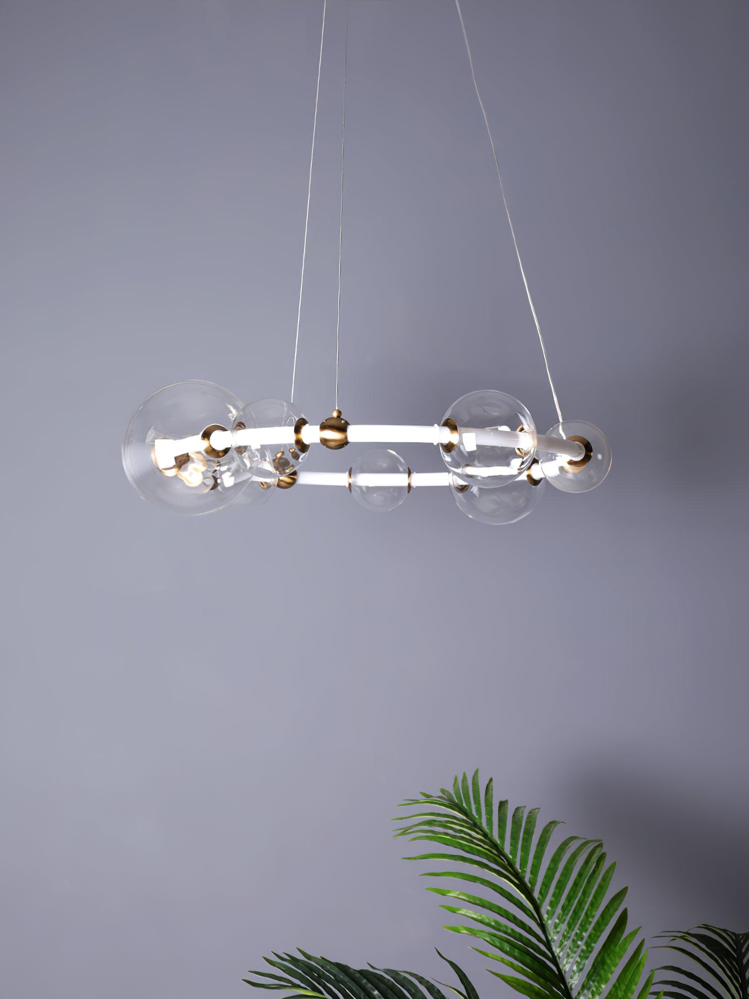 Lustra Chandelier Bubble Clear Ring Contemporary Minimalist - Letslighting
