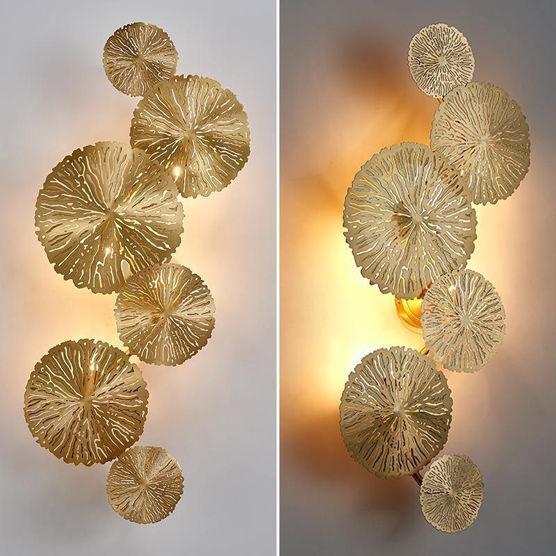Lustra Wall Lamp Lotus Leaf Brass - Letslighting