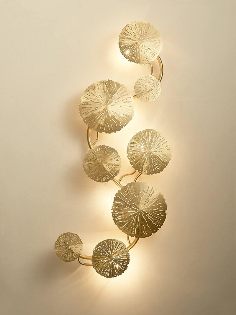 Lustra Wall Lamp Lotus Leaf Brass - Letslighting