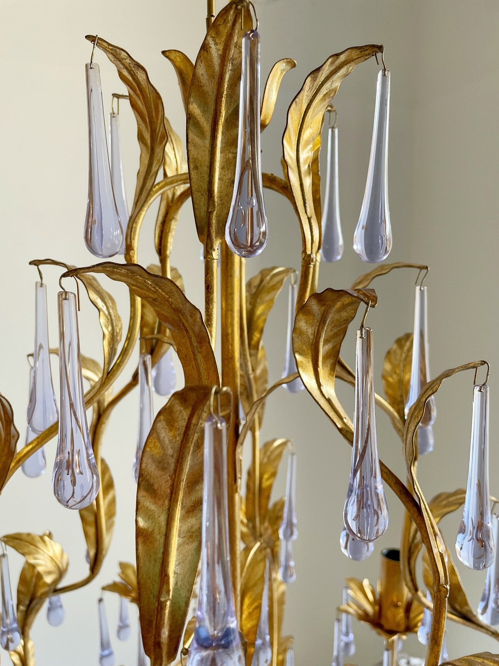 Ilvenel Postmodern Luxury Birdcage Purple Glass Chandelier - Letslighting