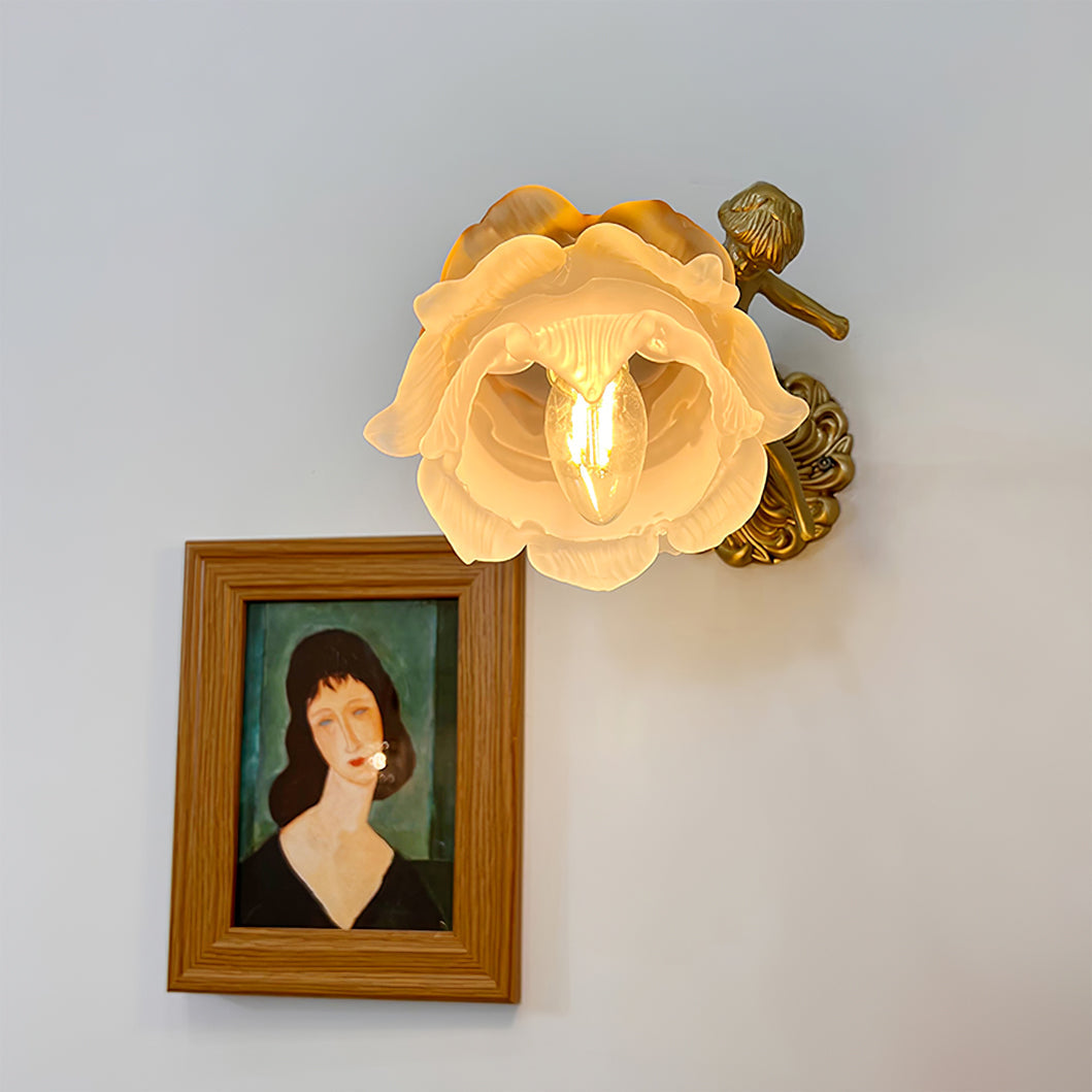 Valentina Glass Rose Wall Lamp - Letslighting