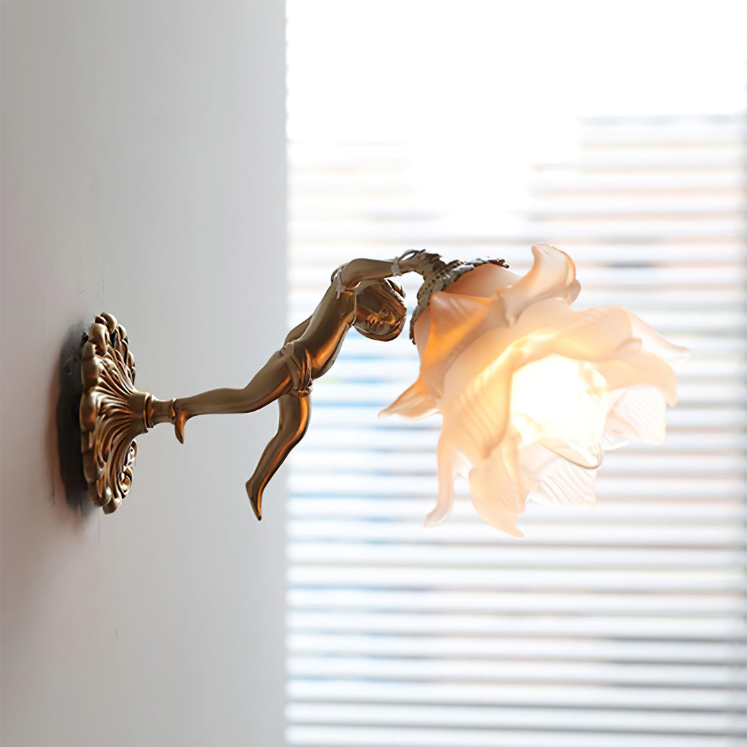 Valentina Glass Rose Wall Lamp - Letslighting
