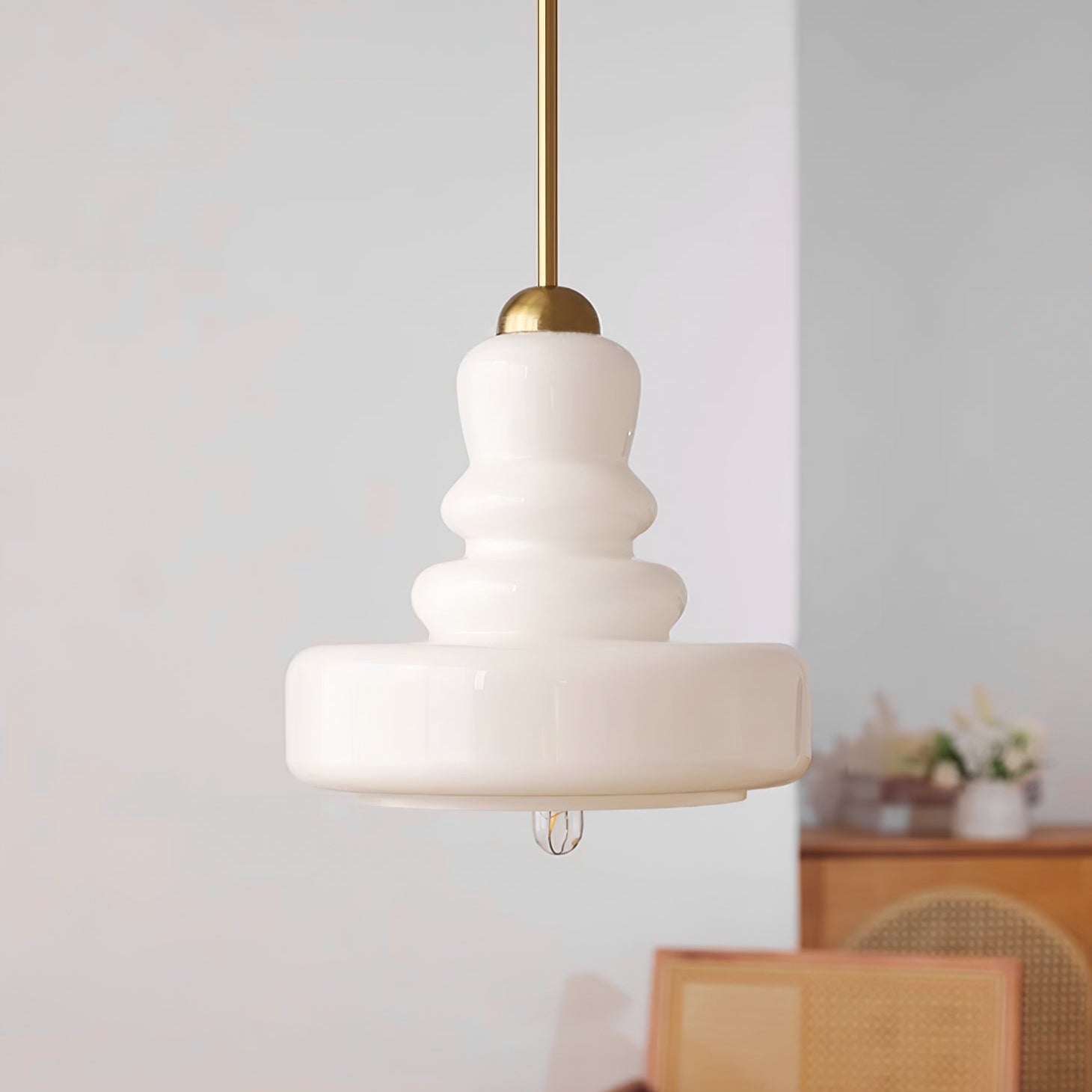Lumora French Modern Kitchen Pendant Light Glass - Letslighting
