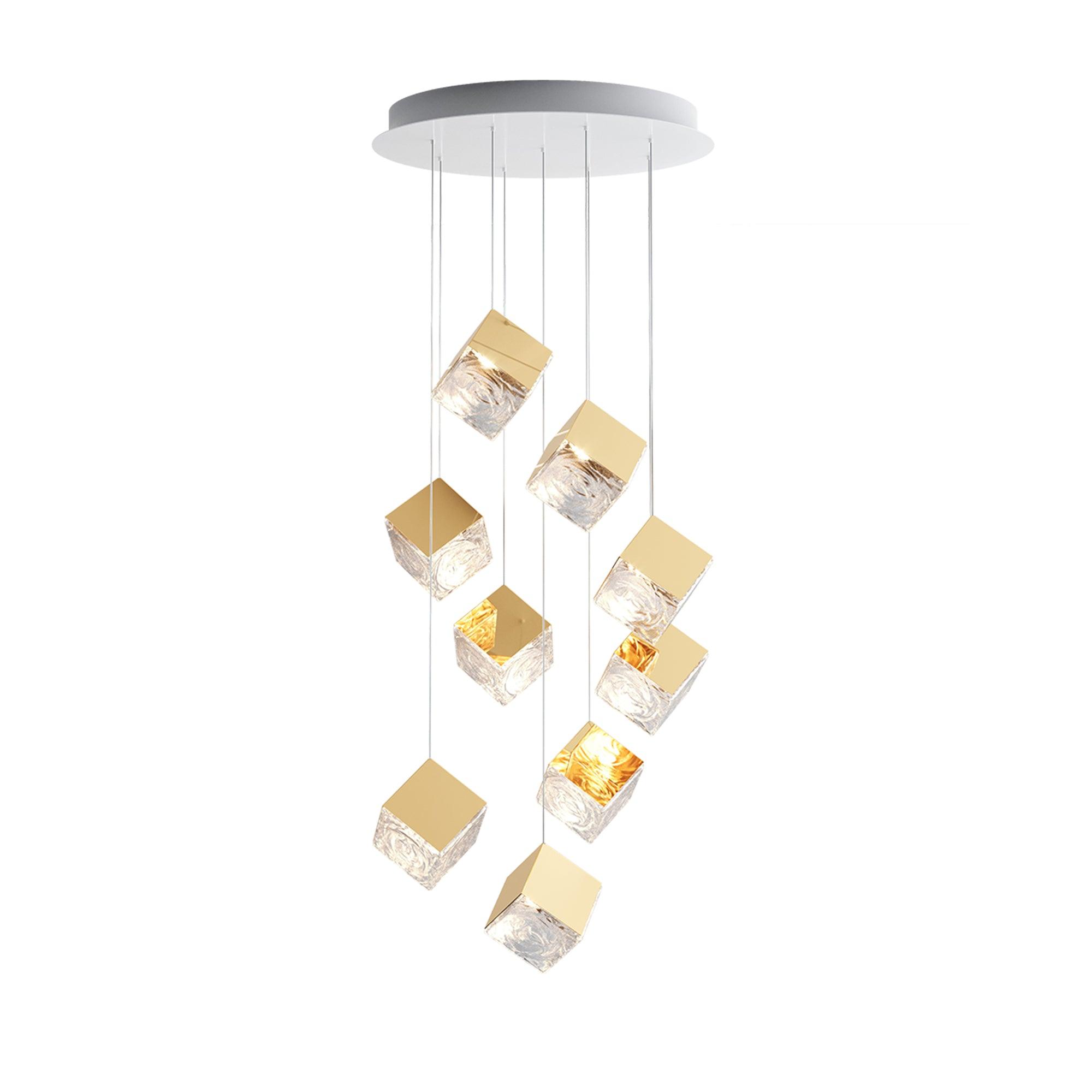 Arco Artistic Geometric Cube Chandelier - Letslighting
