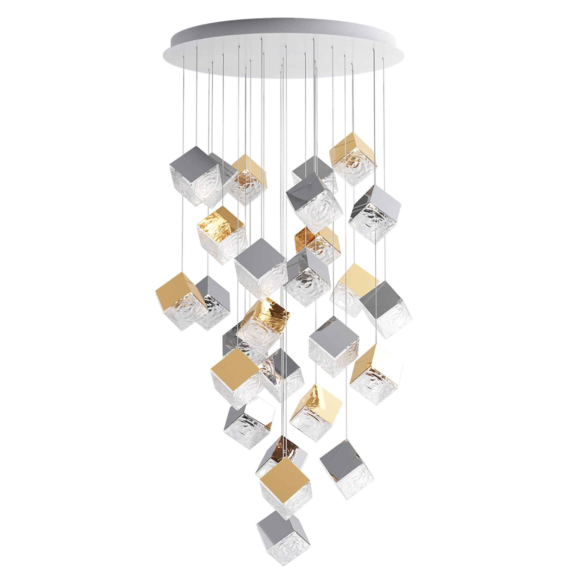 Arco Artistic Geometric Cube Chandelier - Letslighting