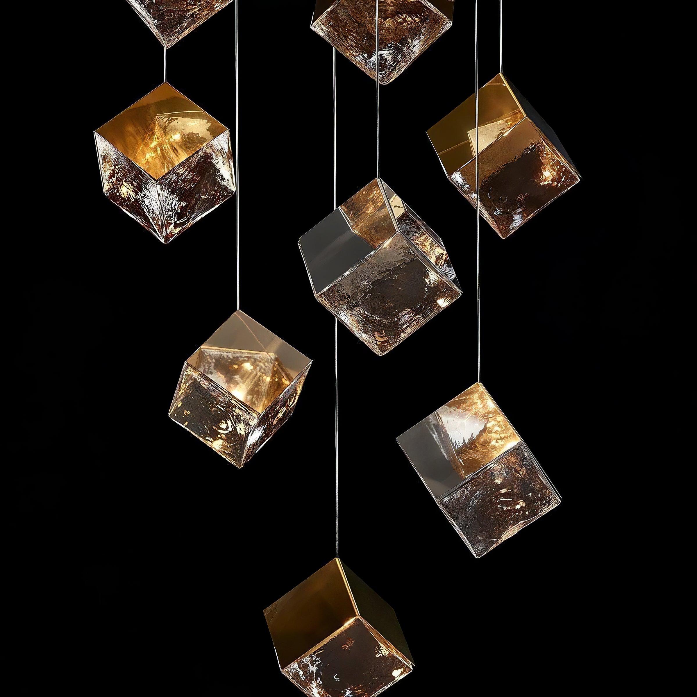 Arco Artistic Geometric Cube Chandelier - Letslighting