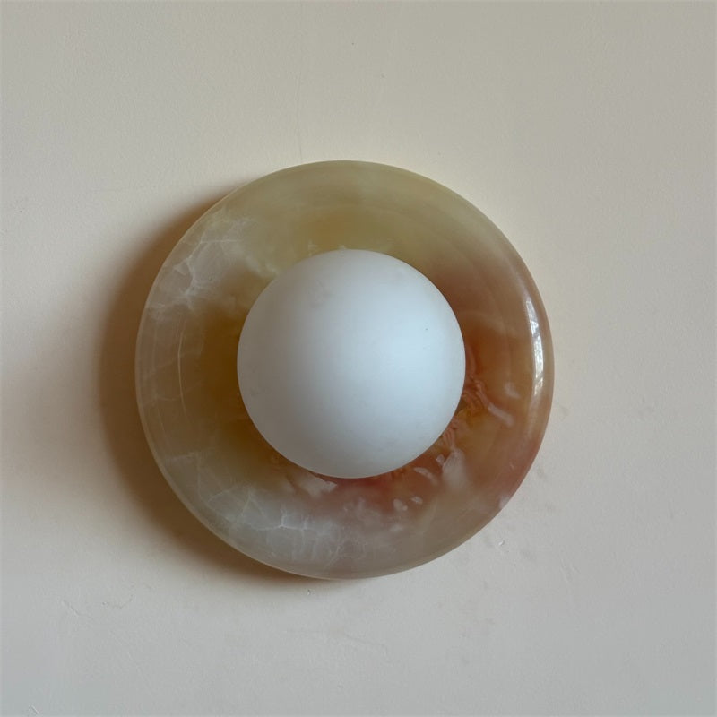 Vivina Modern Minimalist Cyan Jade Sconce Wall Lamp - Letslighting